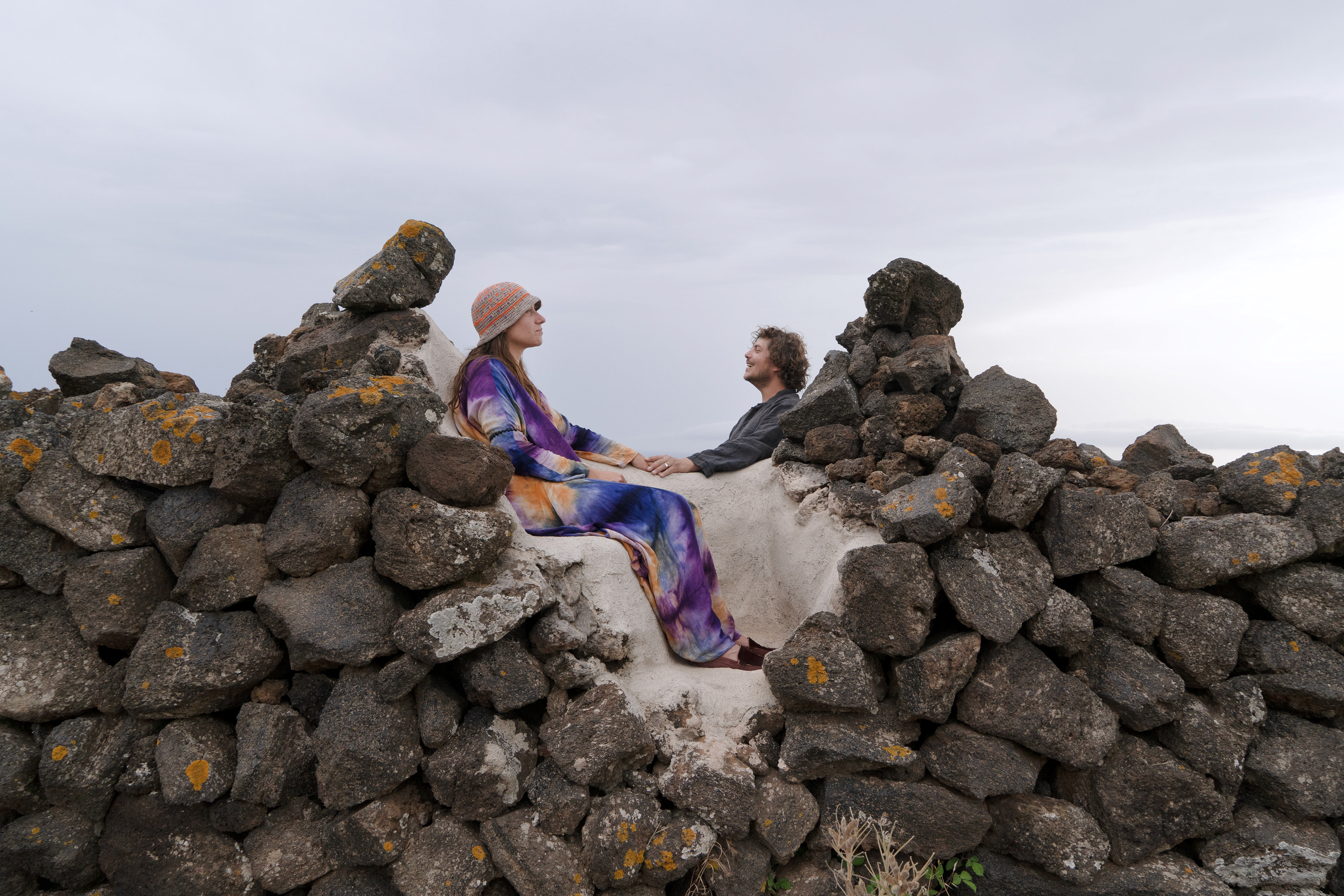 Shooting commissioned by Airbnb Experiences in 2025 at La Collina di Loredana in Pantelleria, a four-hectare land art park and open-air museum founded by Attilio Rappa.