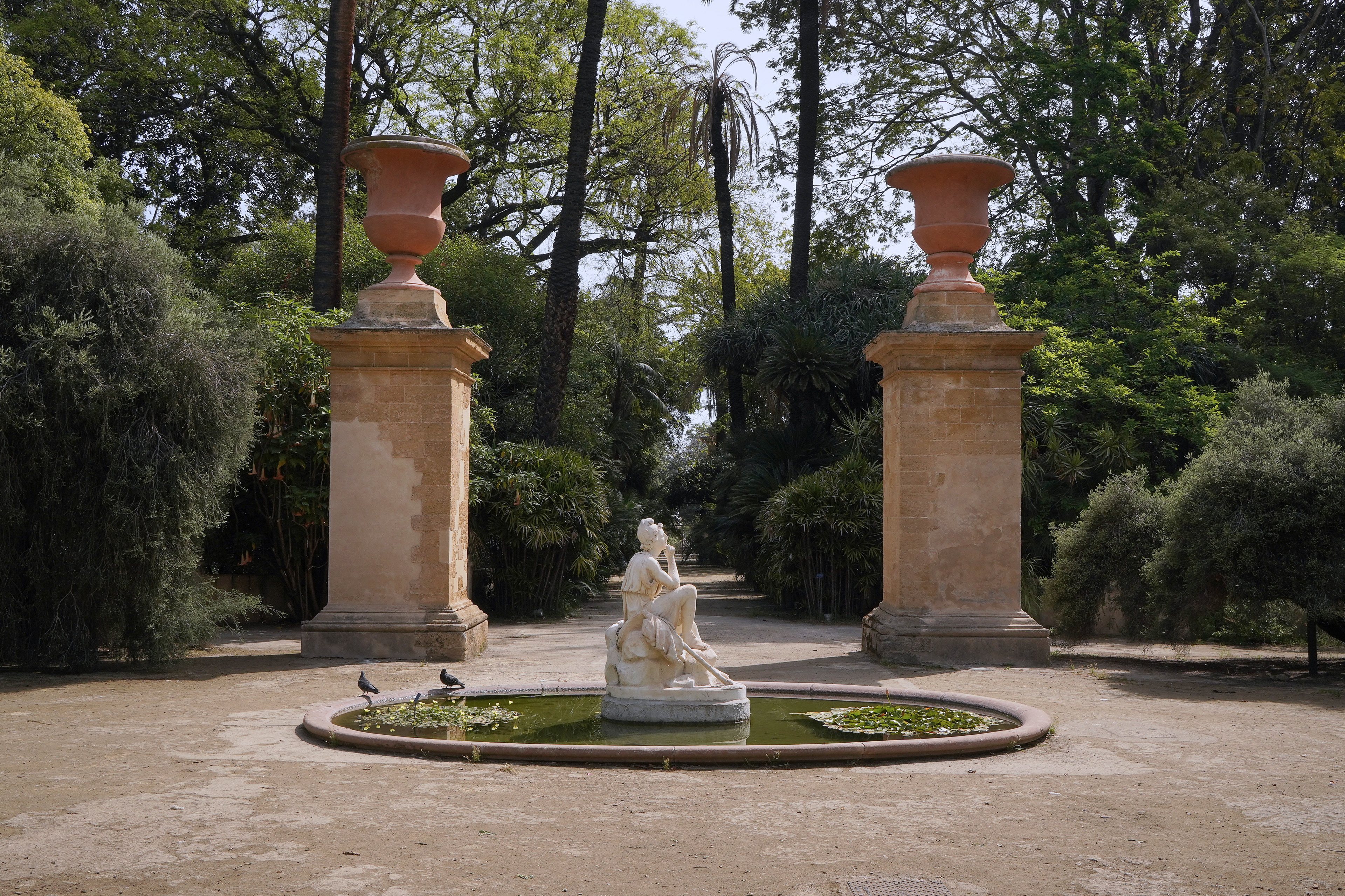 Location shooting and scouting at Palermo’s Botanical Garden in preparation for a commercial by the French jewelry brand Gemmyo.