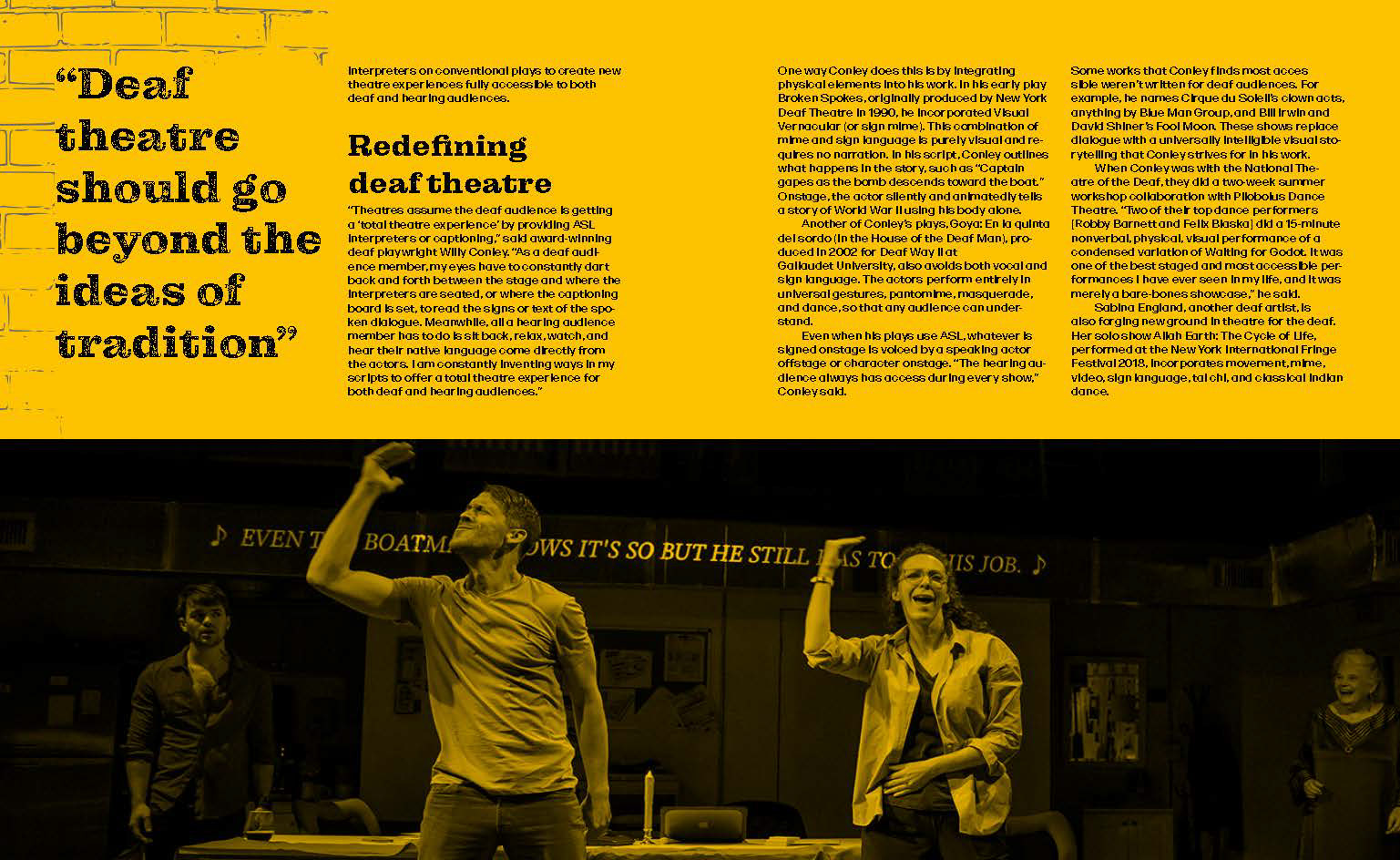 Beyond dialogue: Creating theatre for deaf audiences