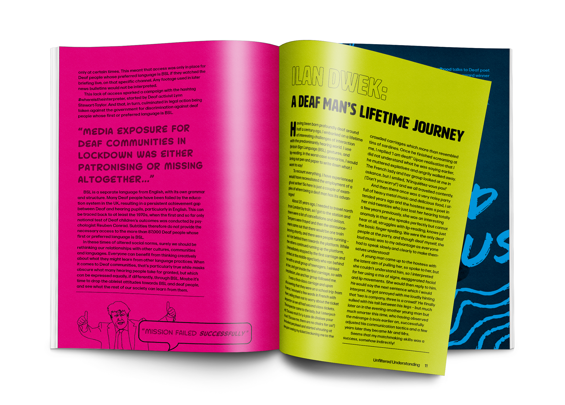 Mockup of Deafhood pages