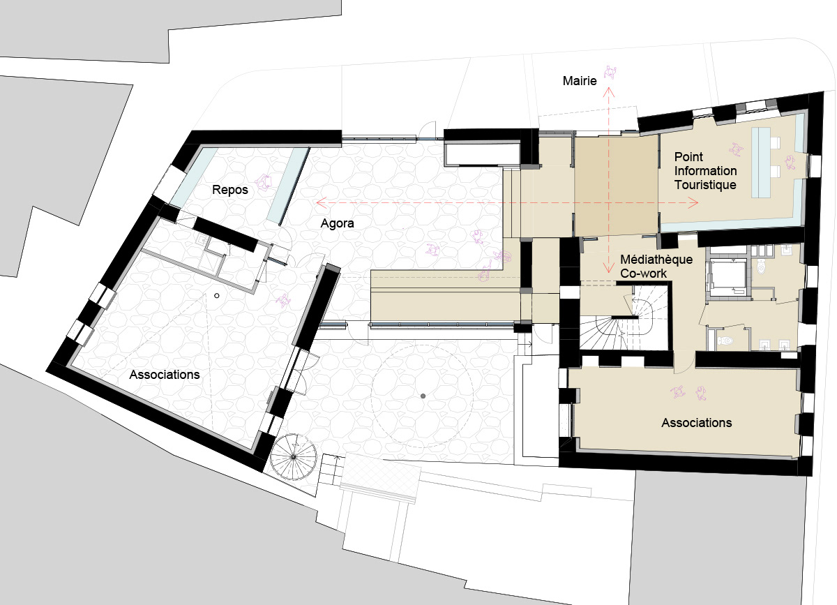 RDC : l'Agora, le PIT et les salles associatives