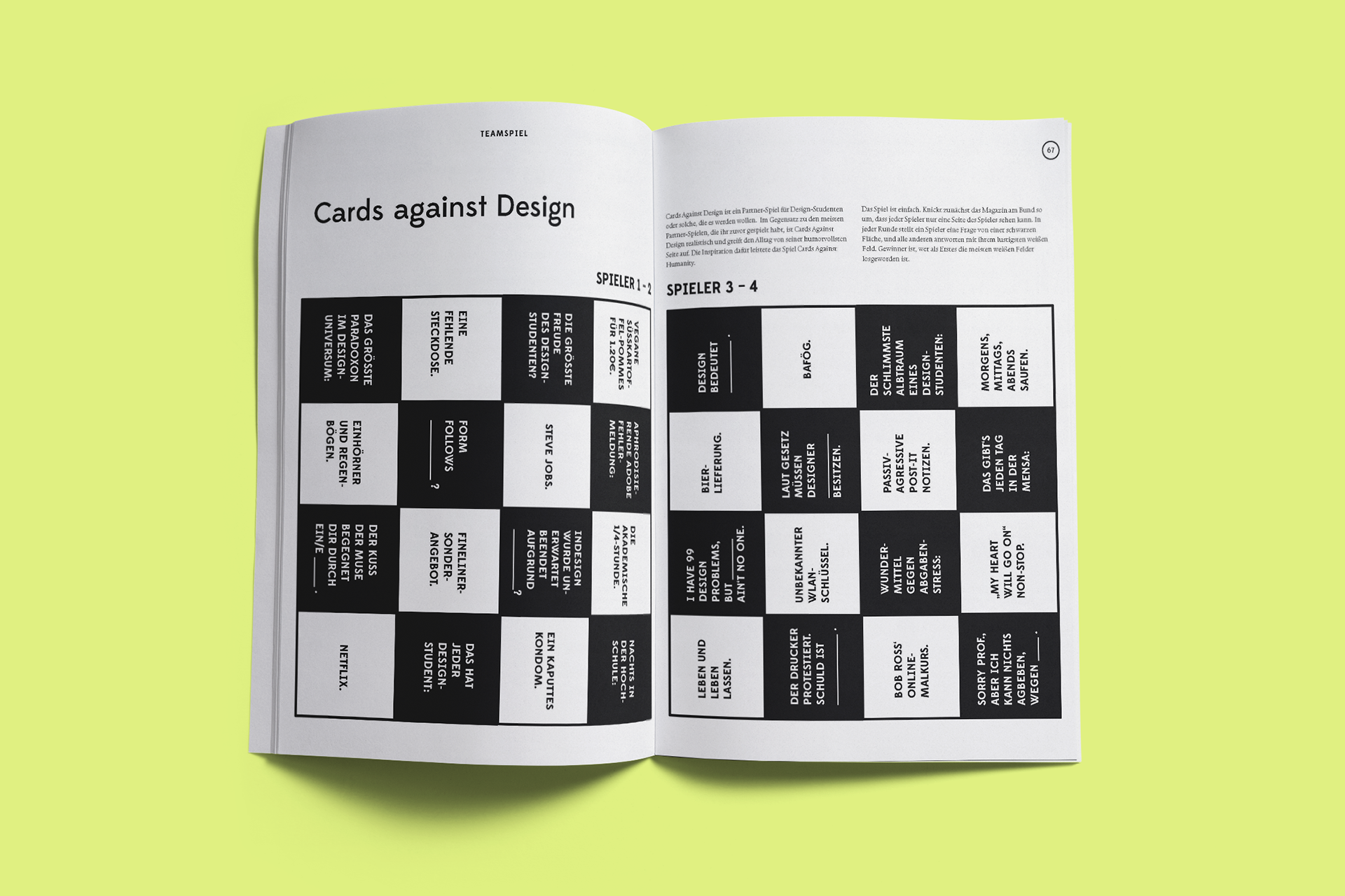 Cards against Design