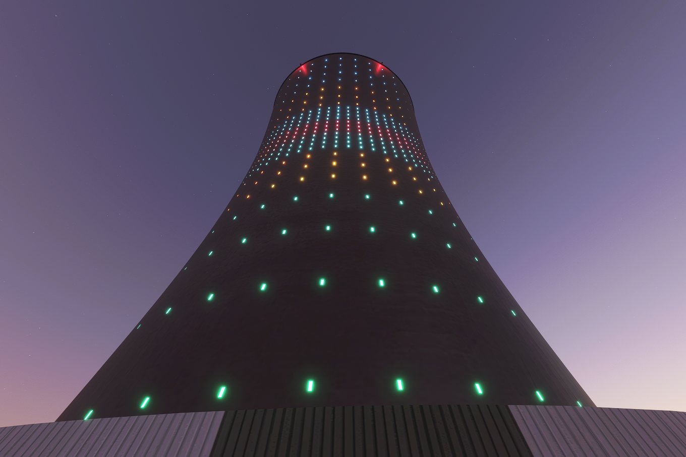 The tower and its lighting, this image made it quite a popular download.