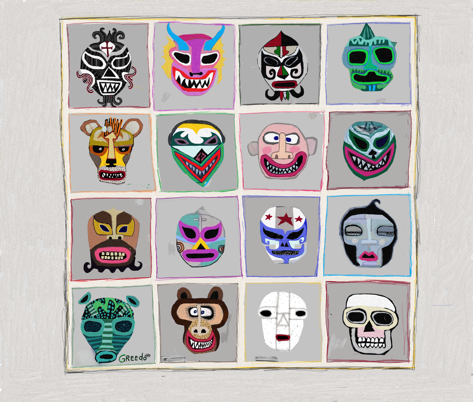 15 Masks and Greedo.