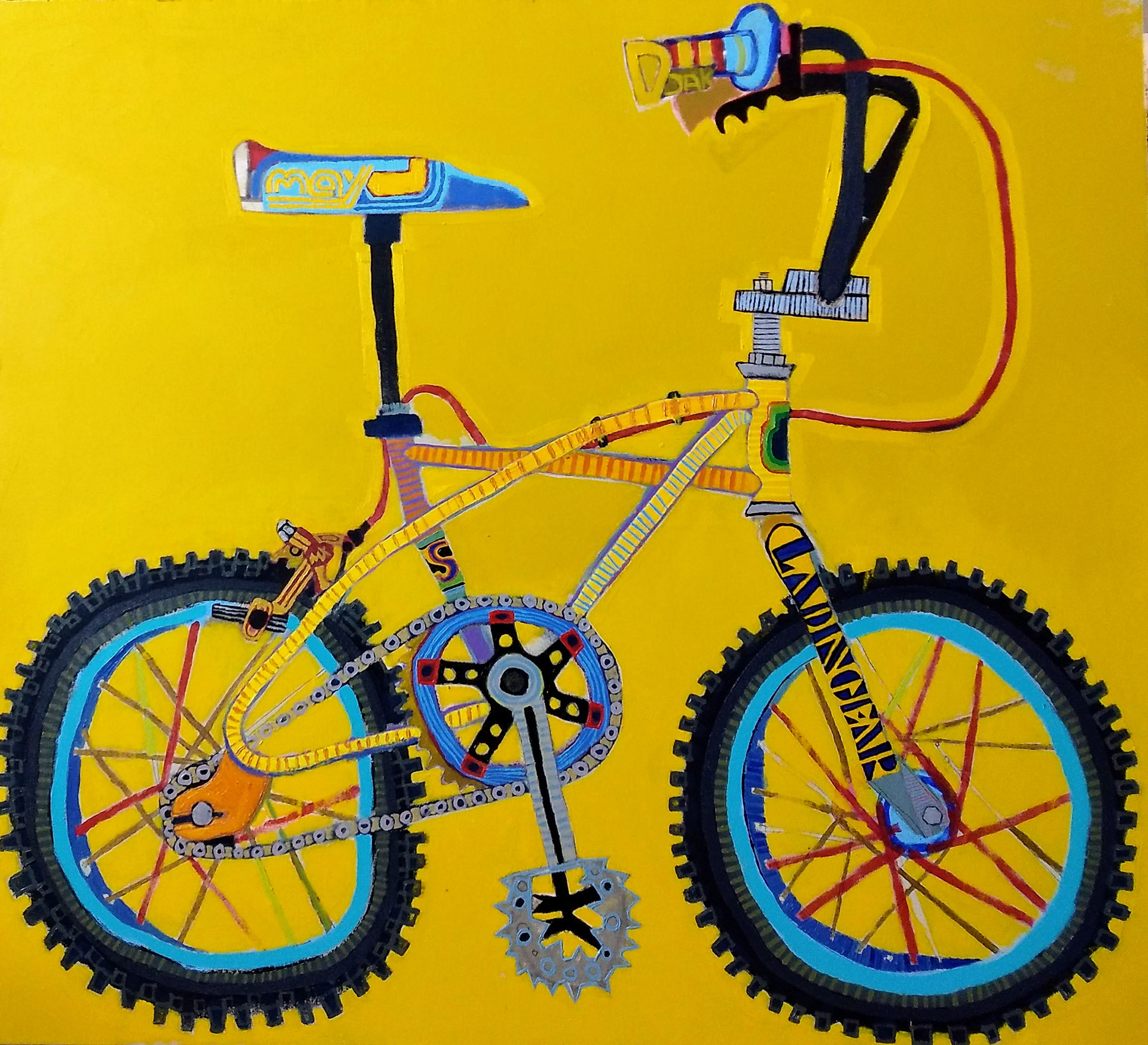 Yellow Quadangle. 45"x 52" Oil on Canvas.