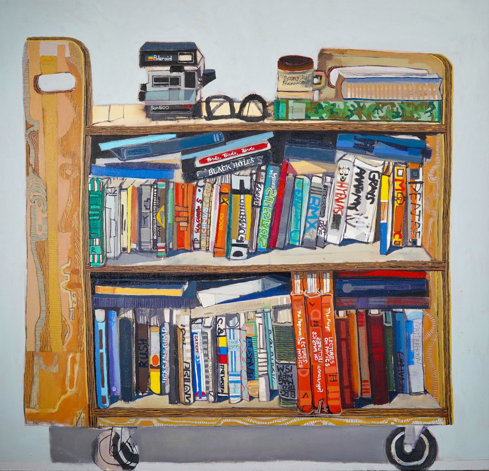 Bookmobile. 42"x 46" Oil on Canvas.
