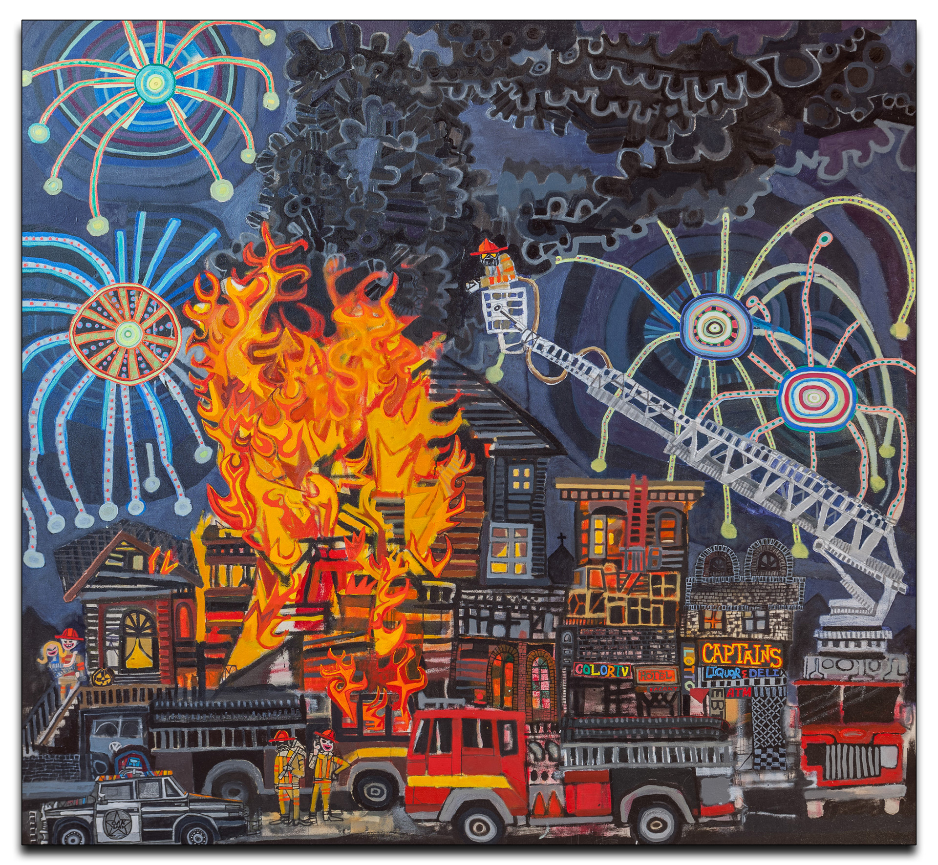 Fourth of July. 66"x 72". Oil on Canvas.