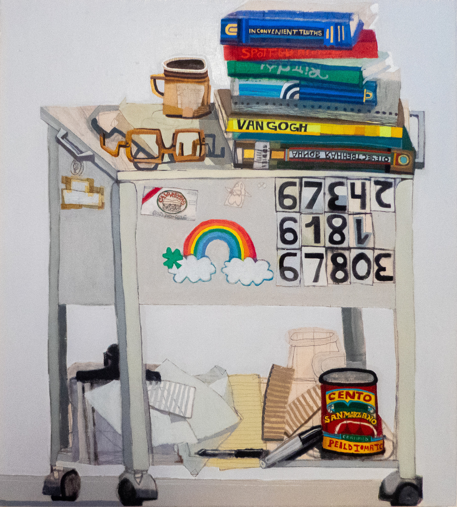 Cart. 36"x 40" Oil on Canvas.