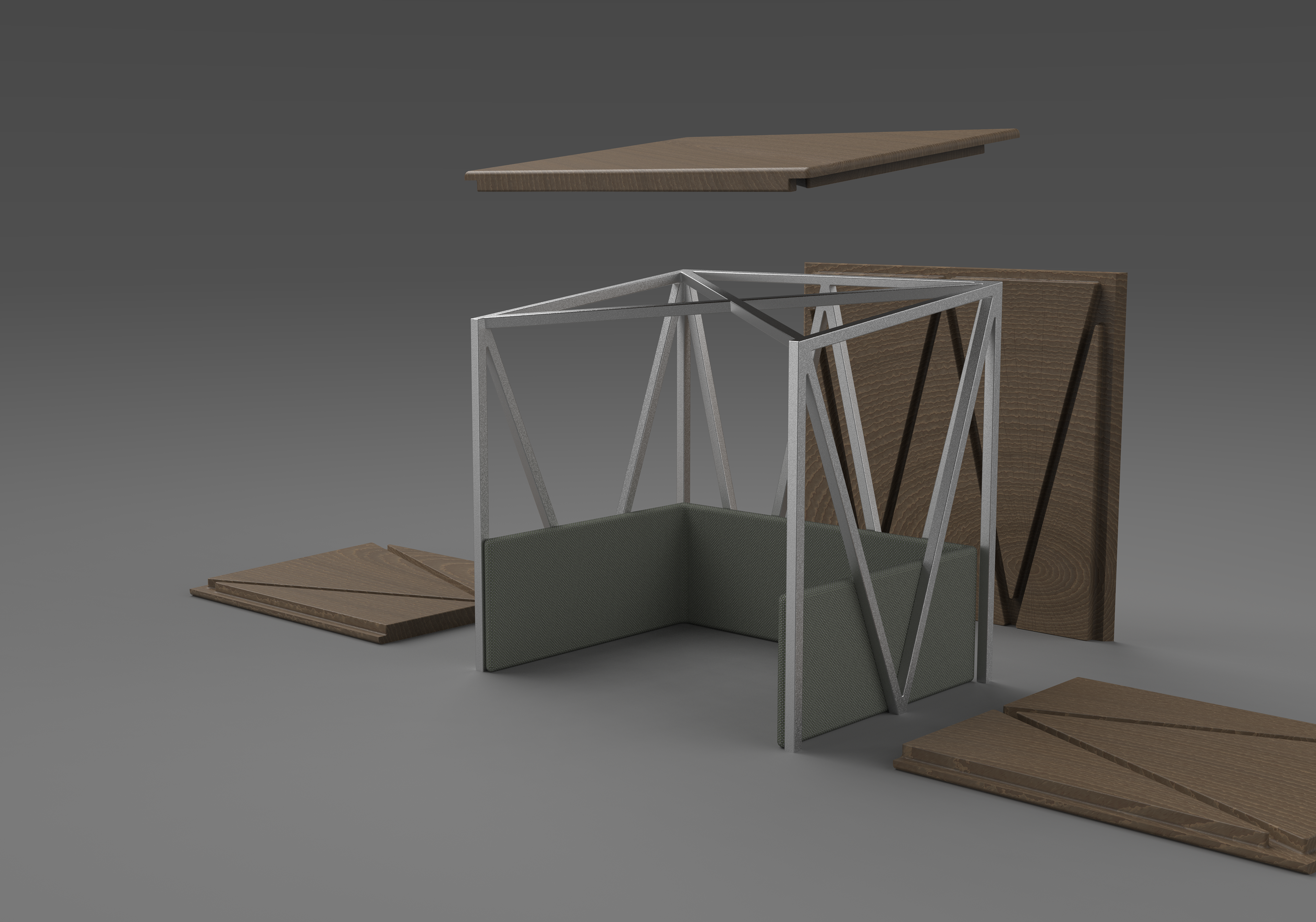 includes an internal steel infrastructure modeled after earthquake resistant homes