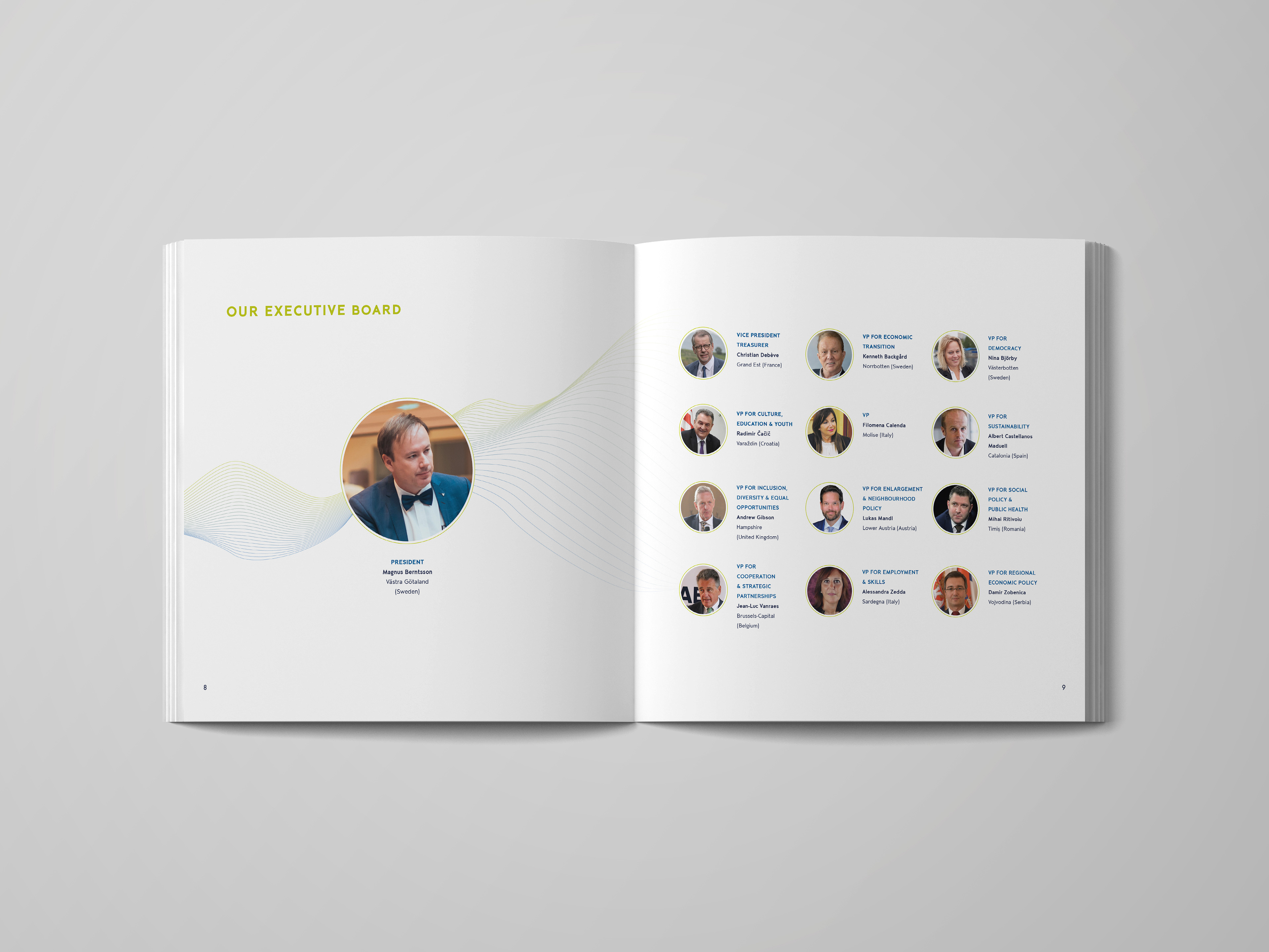 Mise en page de rapport d'activité intérieur layout