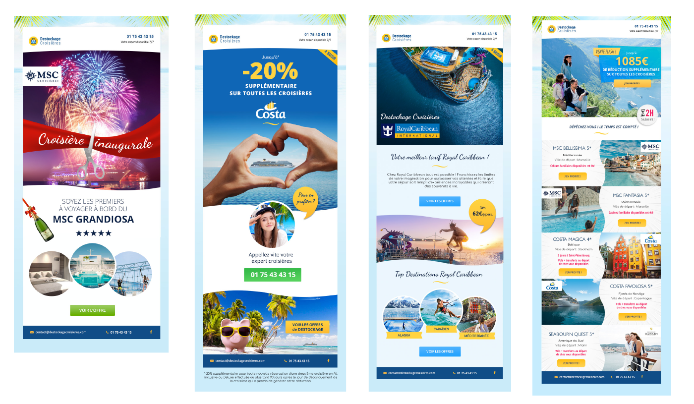 Newsletters Destockage Croisières
