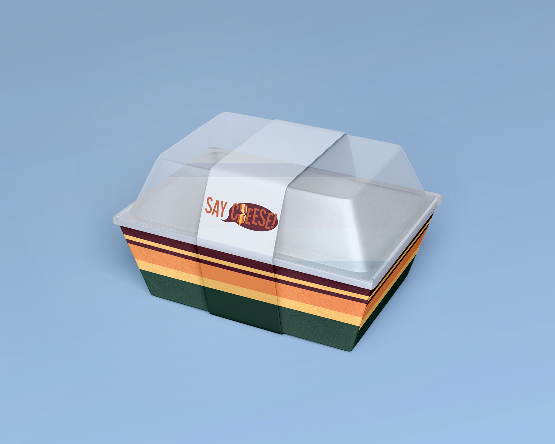 Mockup of a to-go container
