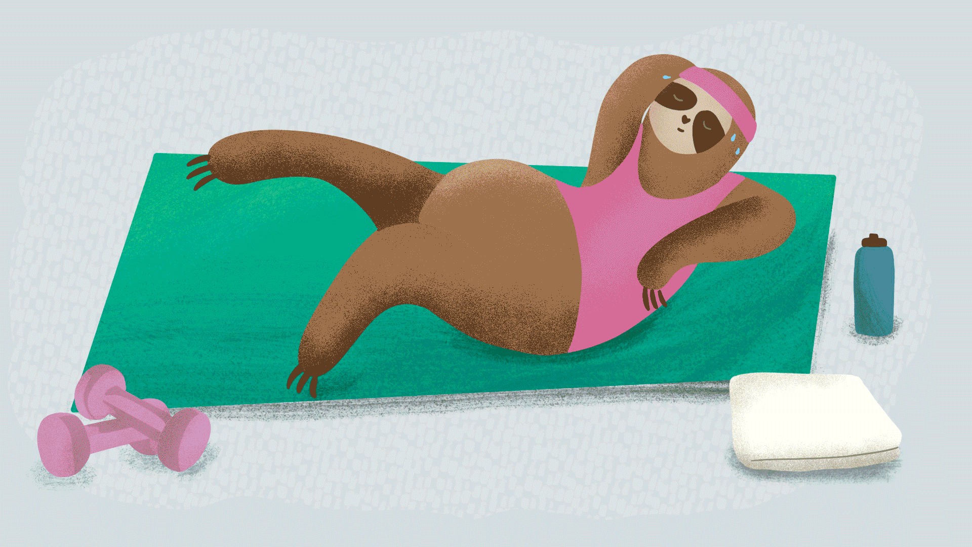 Hand-drawn illustration with animation
