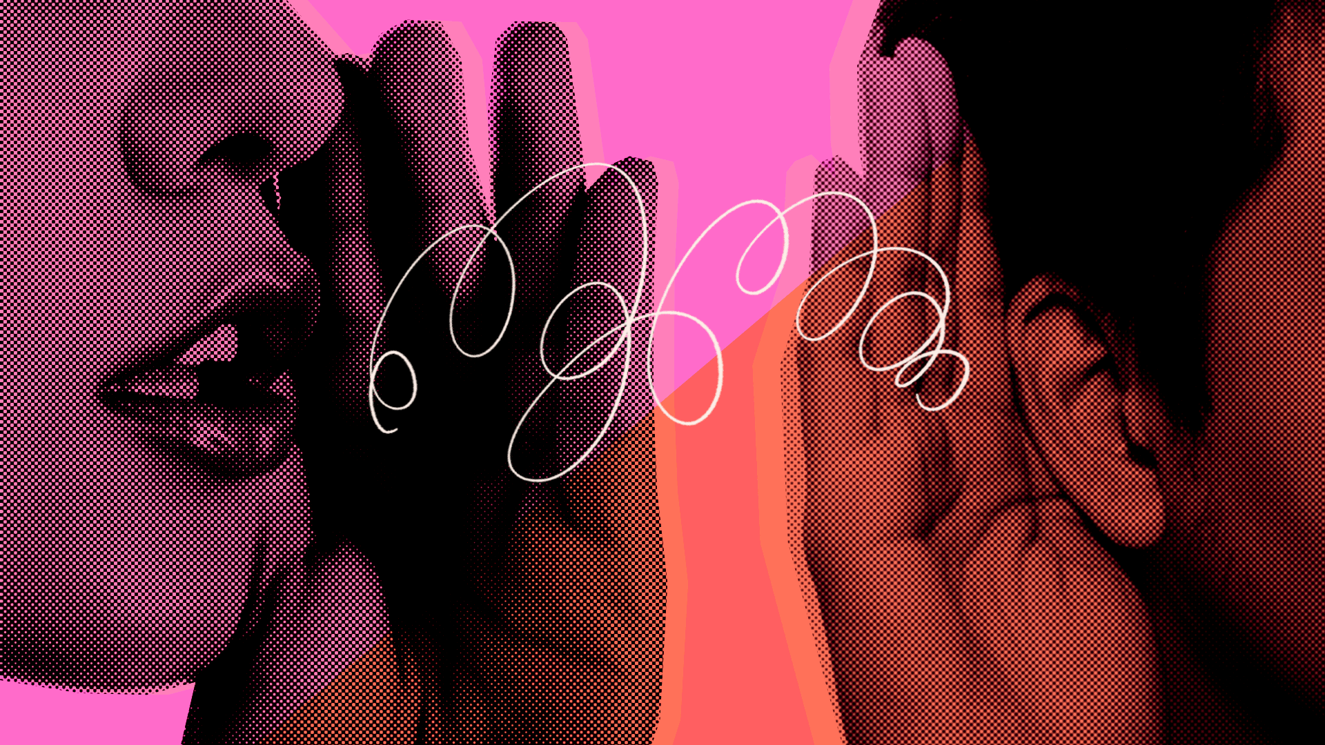 Collage from stock images, added color, texture, and animation