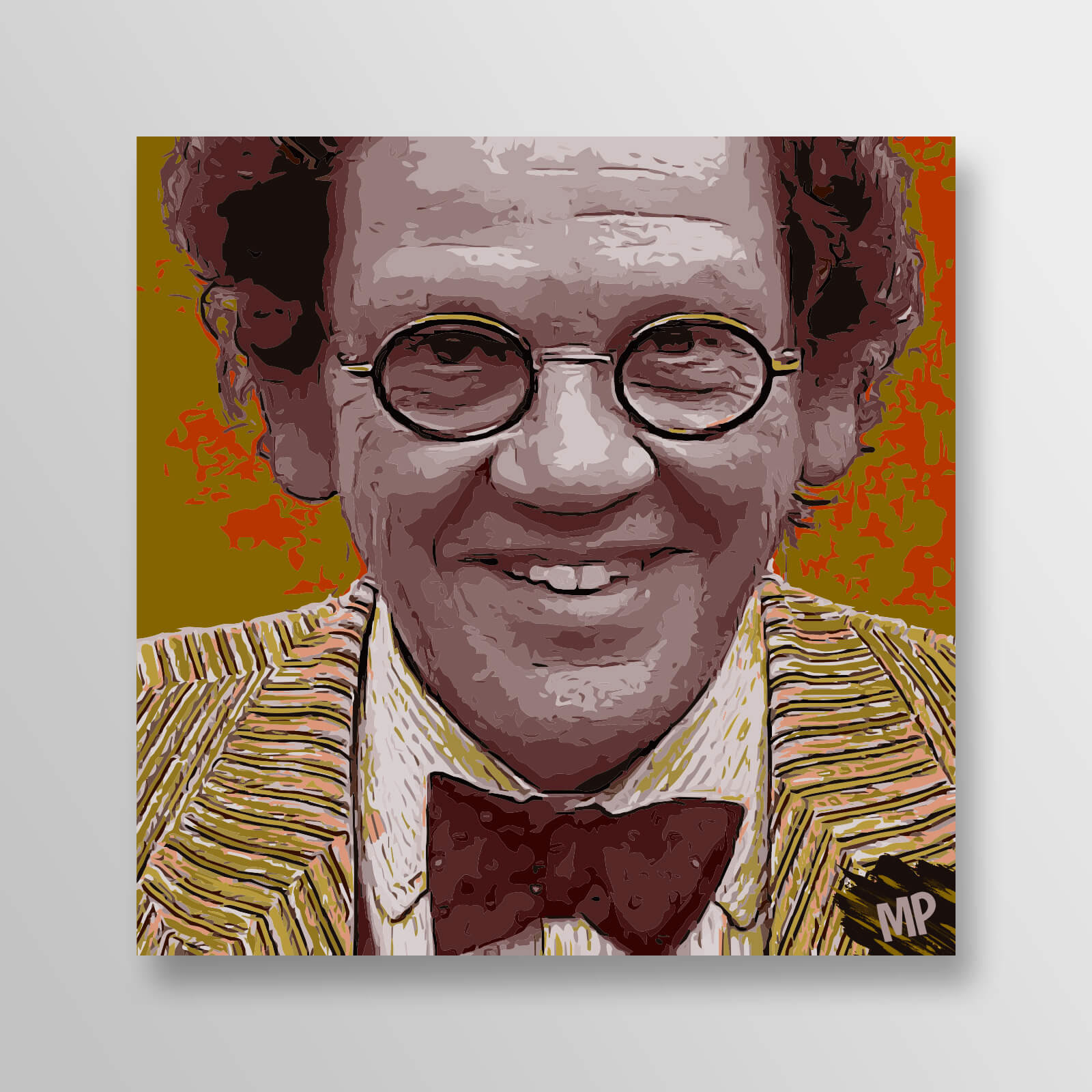 Ritratto illustrato di Philippe Daverio