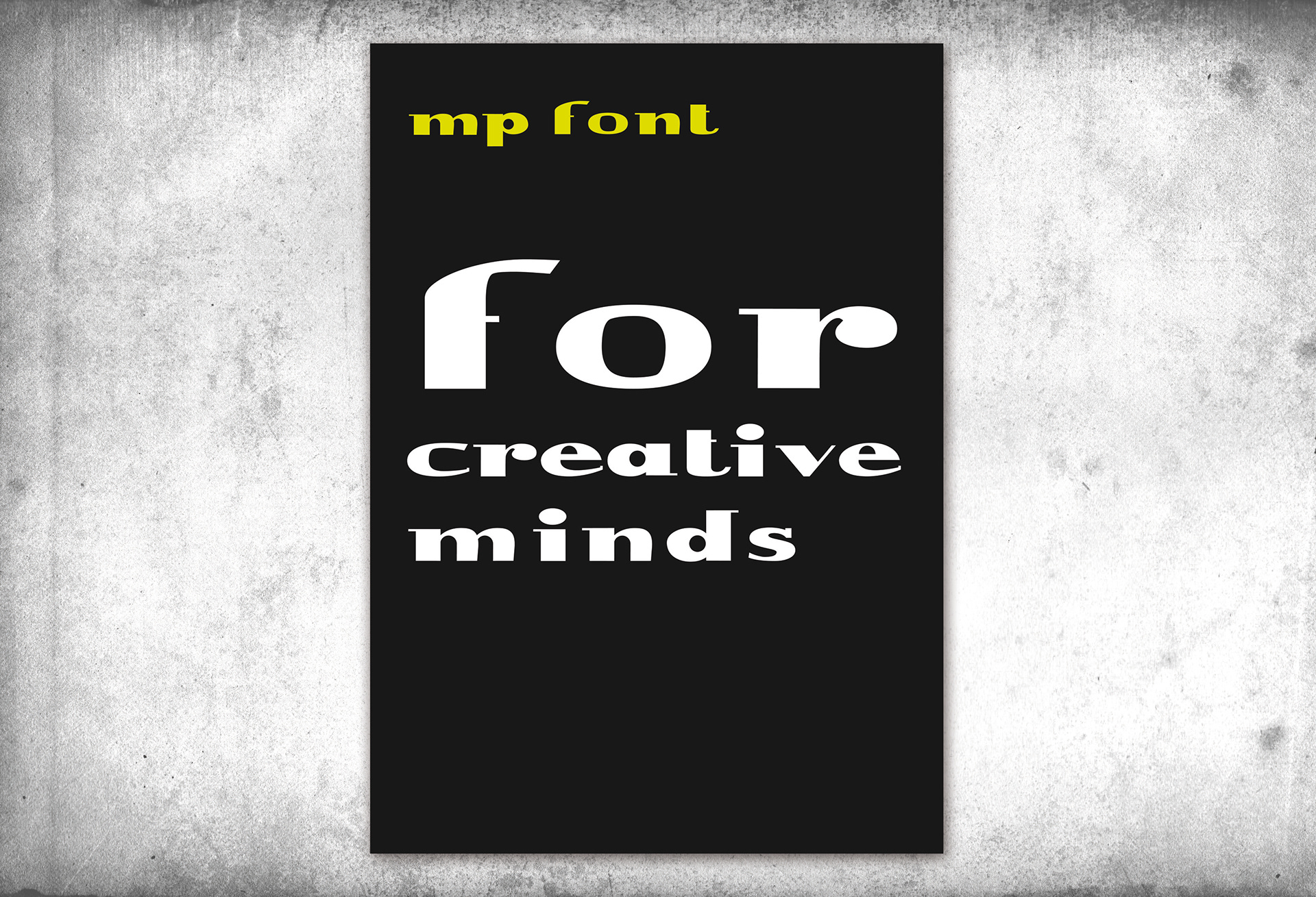 Manifesto poster font