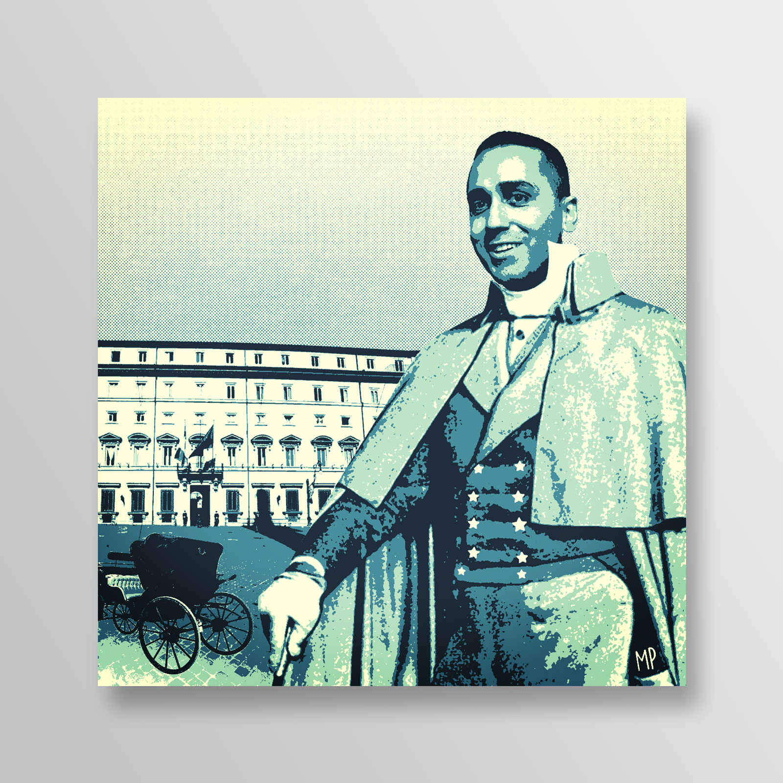 illustrazione digitale di Luigi Di Maio