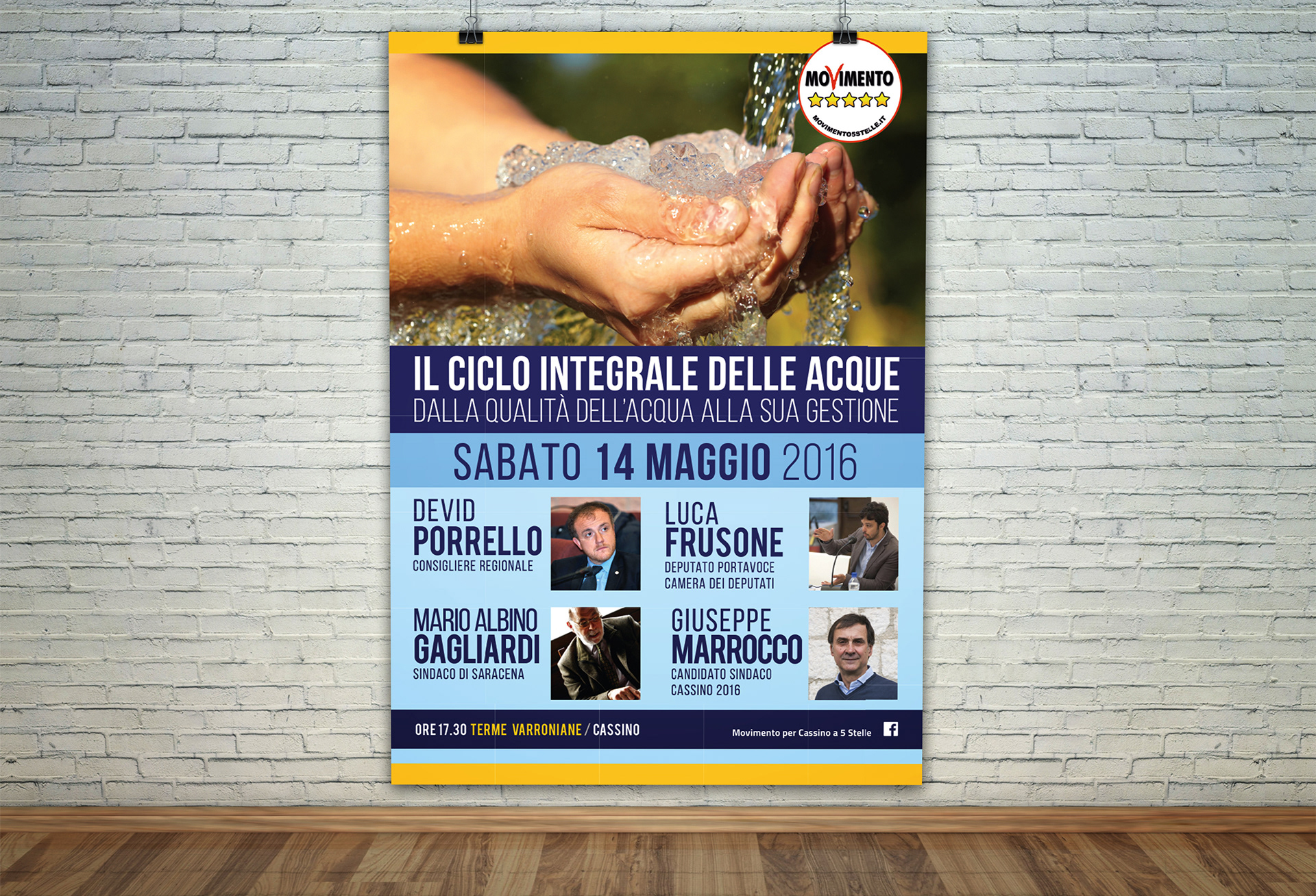Locandina acqua movimento 5 stelle