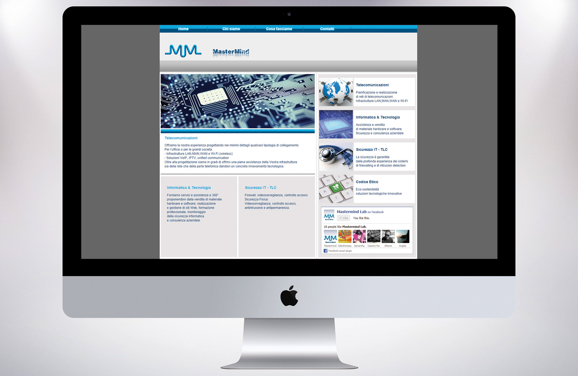 Sito web Telecomunicazioni