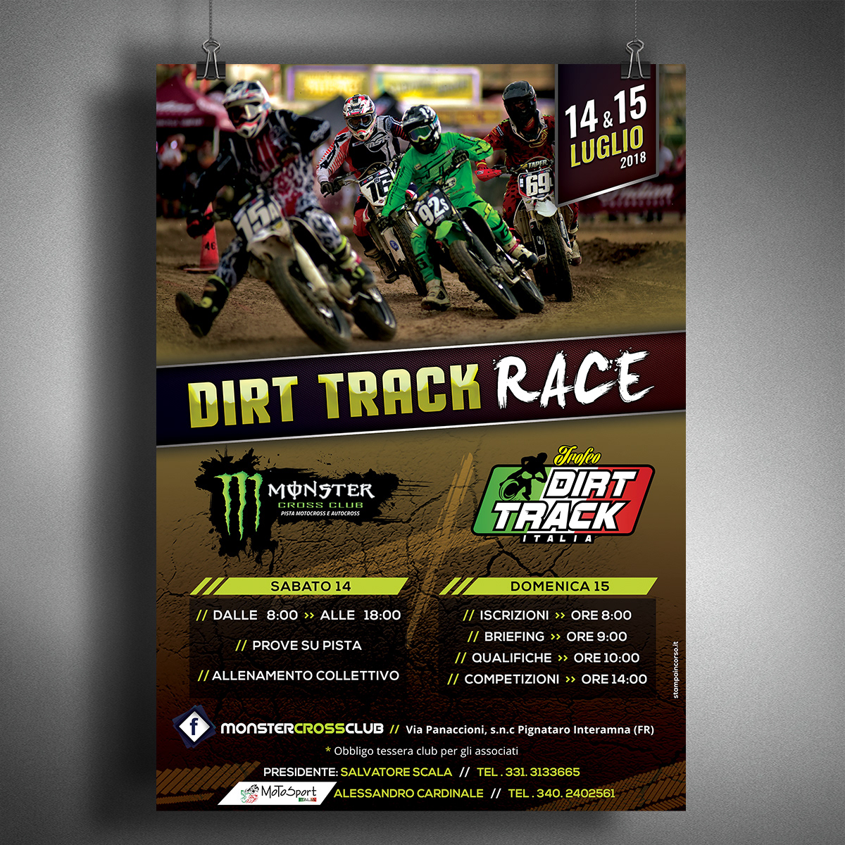 Poster Dirt Track