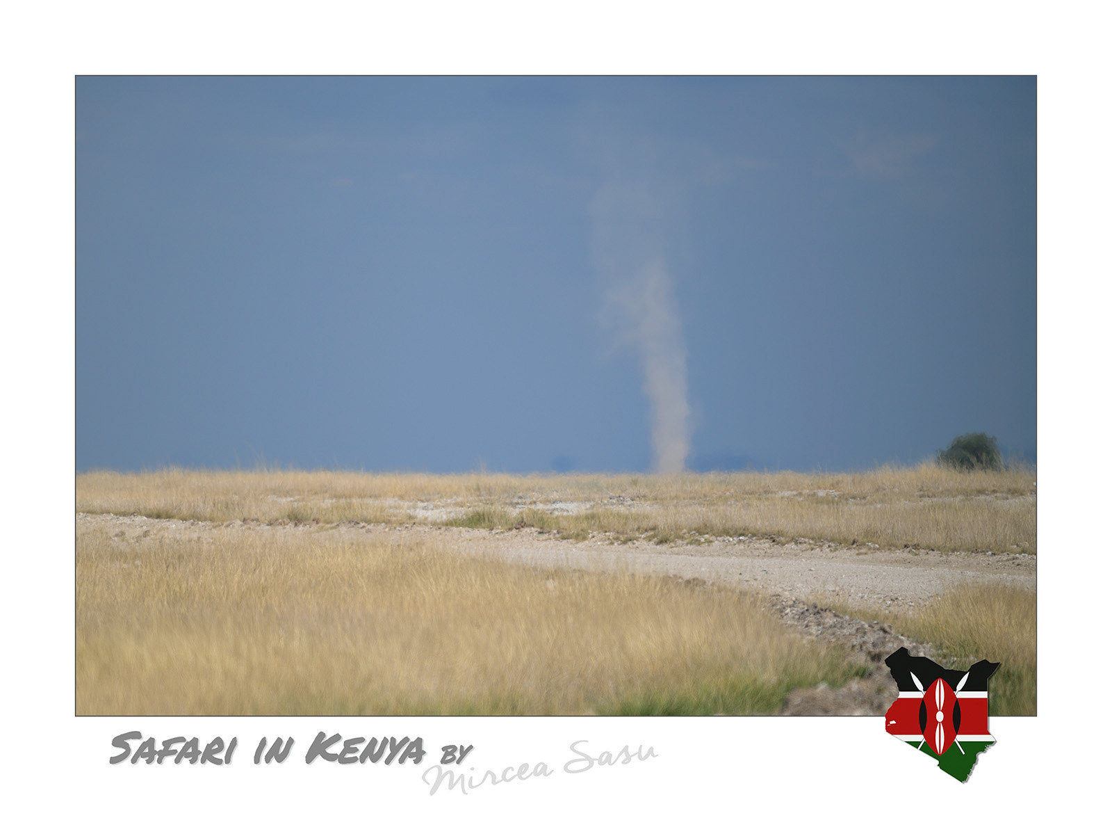 The name Amboseli comes from the Maasai language’s word “empusel” and means plain of salt dust, which very well describes the arid landscape of this park. During dry periods, dust-devils are a frequent phenomenon here.  dust-devil Amboseli National Park, Kenya
