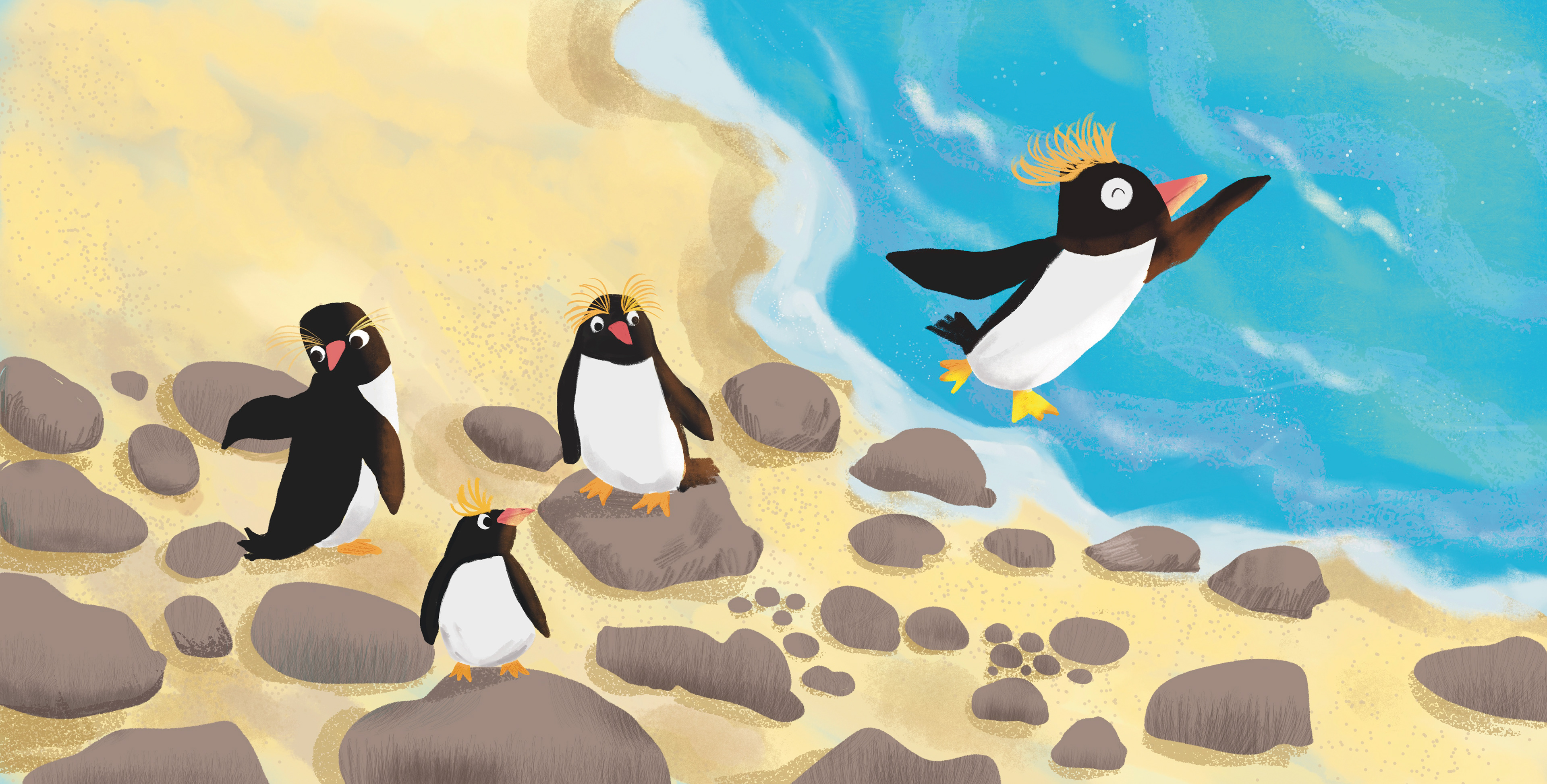 Penguins, childrens book