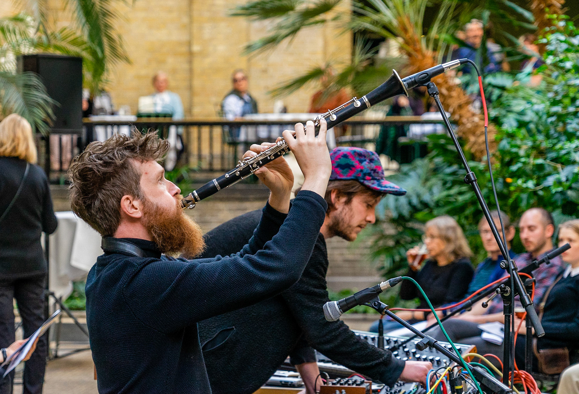clarinet player in concert