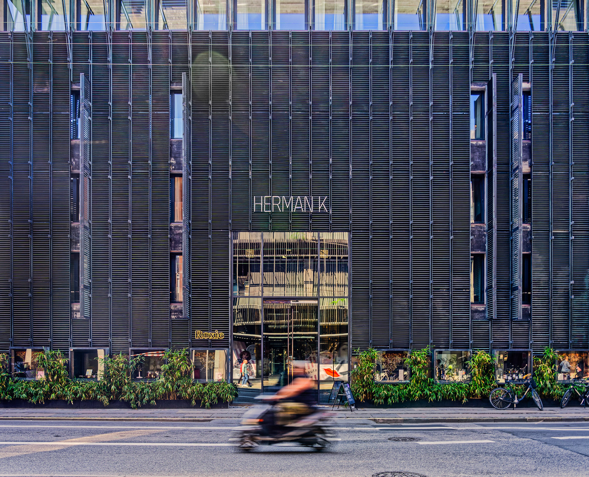 Facade of the Herman K hotel, Copenhagen