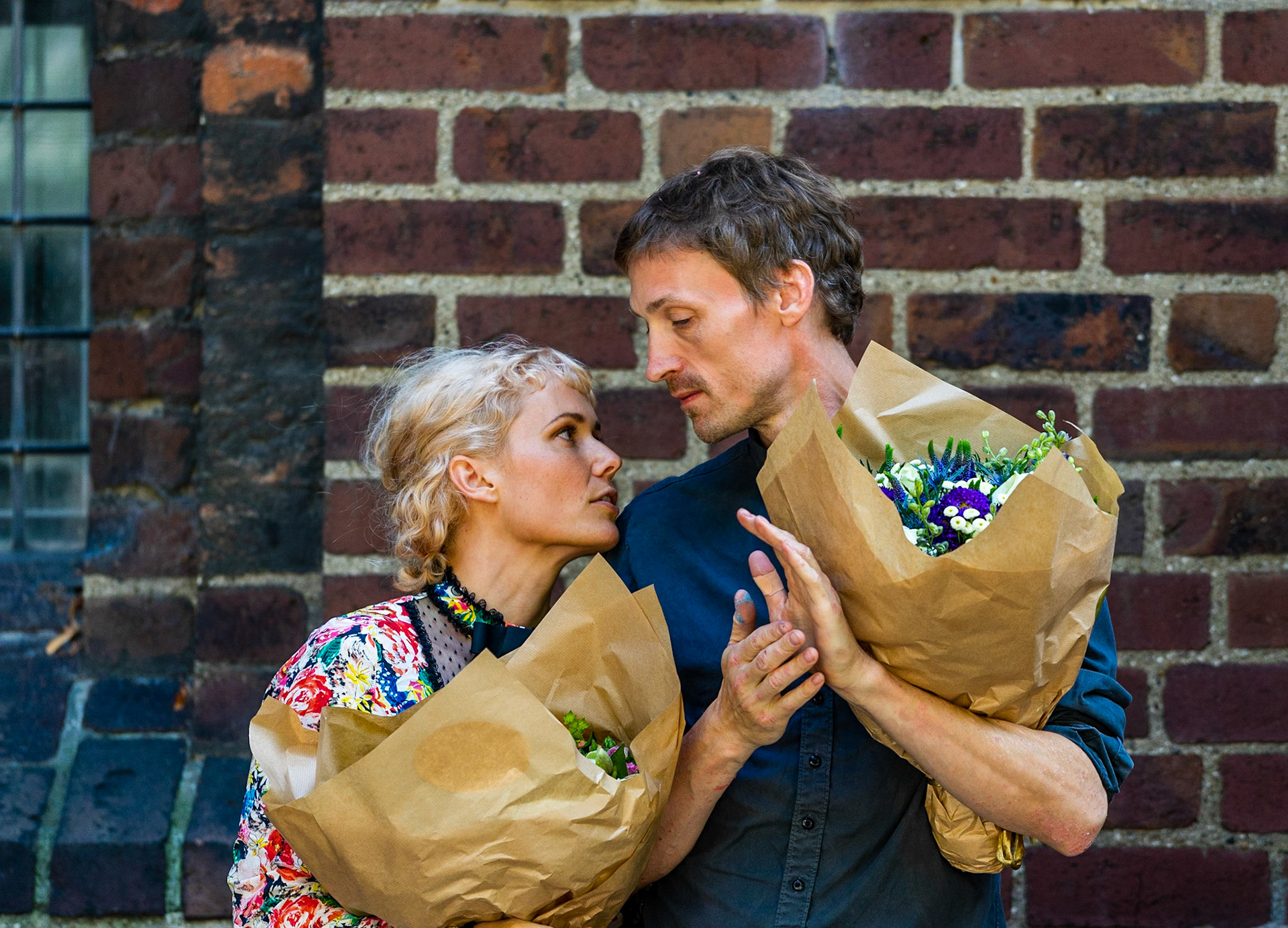 Painter Eske Kath, musician Oh Land at exhibition opening, Nikolaj Kunsthal