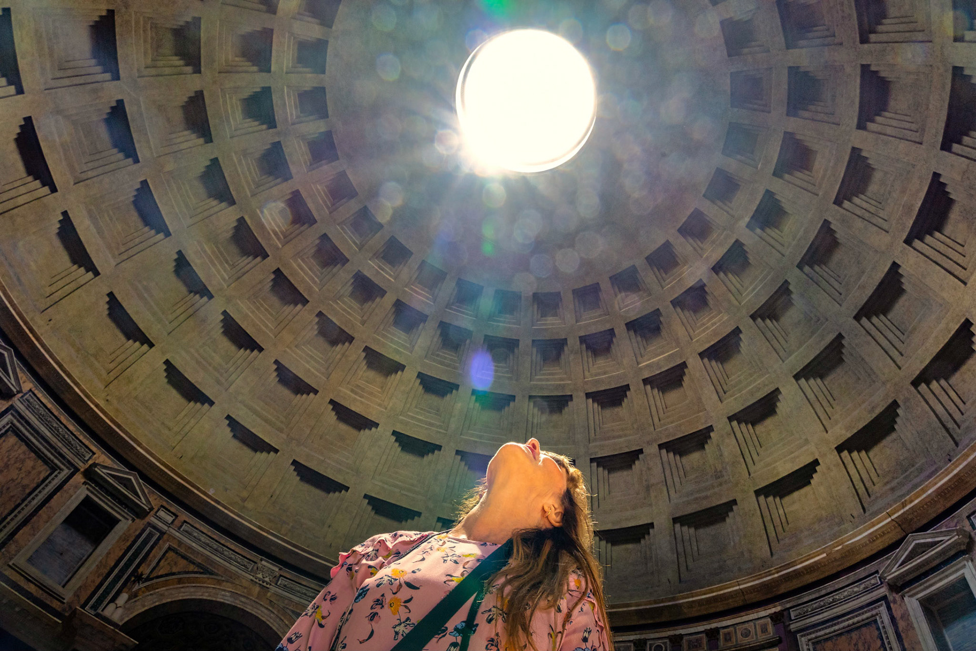 The canopy in Pantheon, Rome