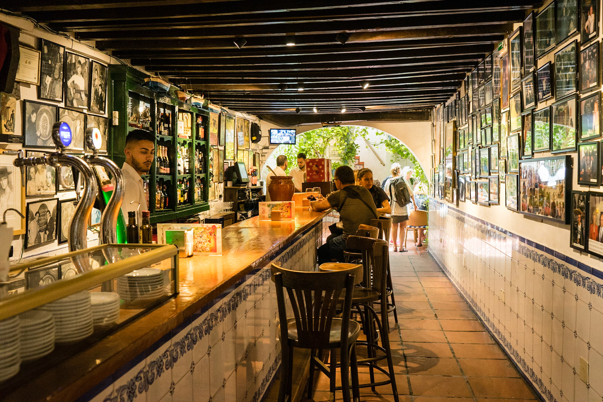 The renowned Bodegas el Pimpi in Malaga City