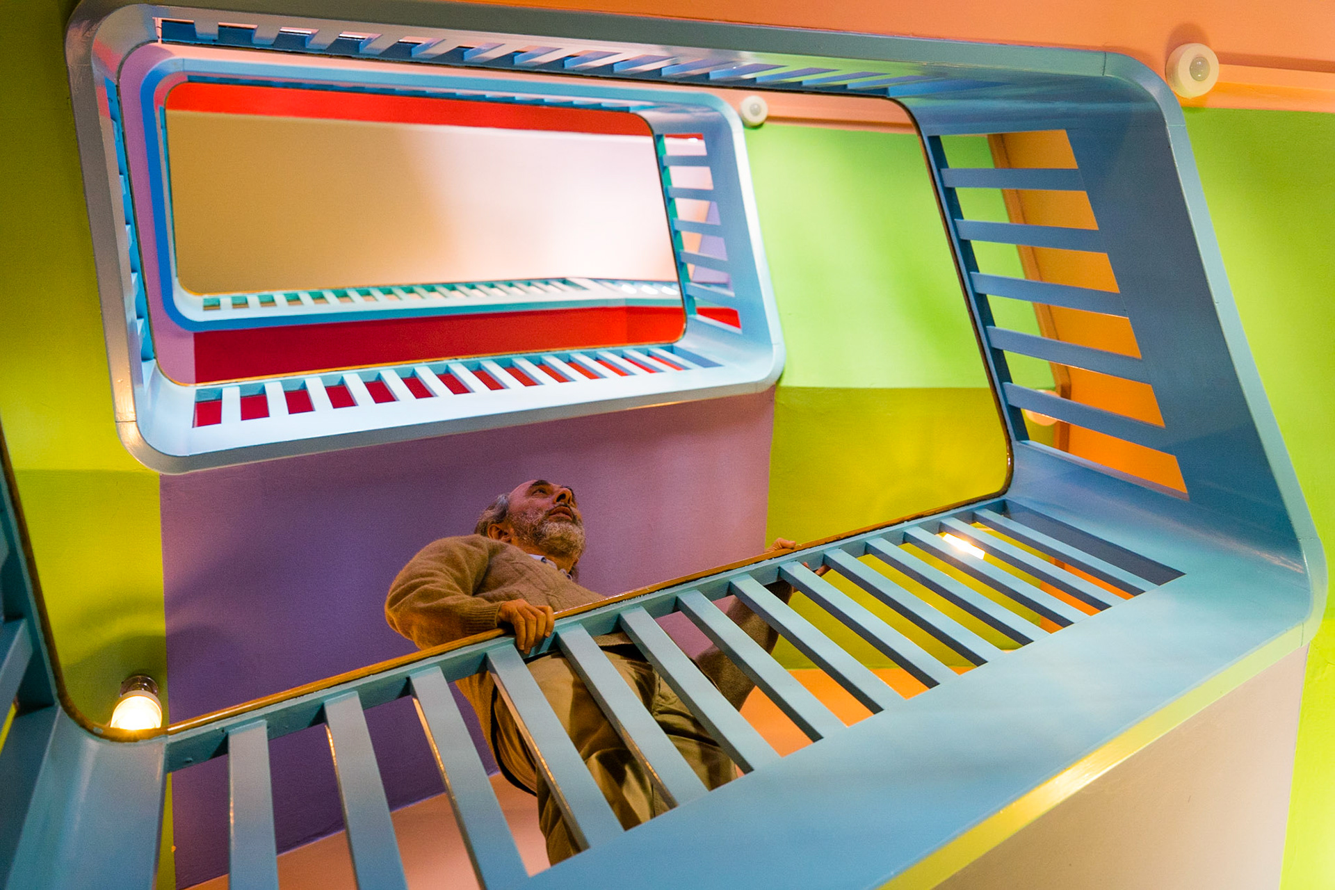 Lennart Lajboschitz, founder of Flying Tiger retail chain and creator of Absalon community house, Copenhagen, Denmark