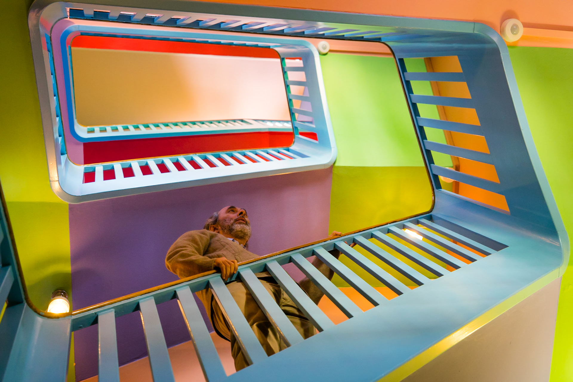 Lennart Lajboschitz, founder of Flying Tiger retail chain and creator of Absalon community house, Copenhagen, Denmark