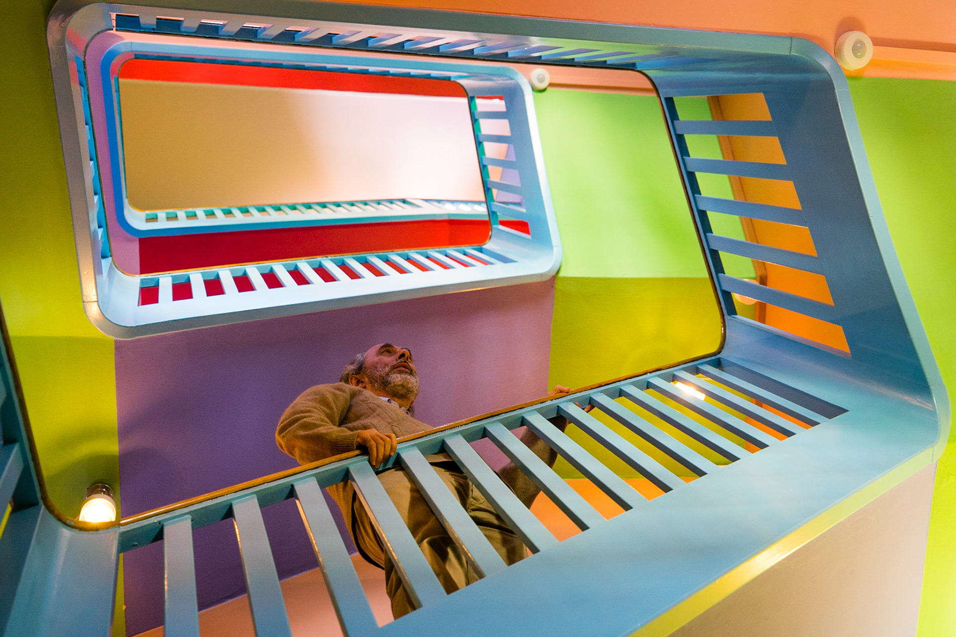 Lennart Lajboschitz, founder of Flying Tiger retail chain and creator of Absalon community house, Copenhagen, Denmark