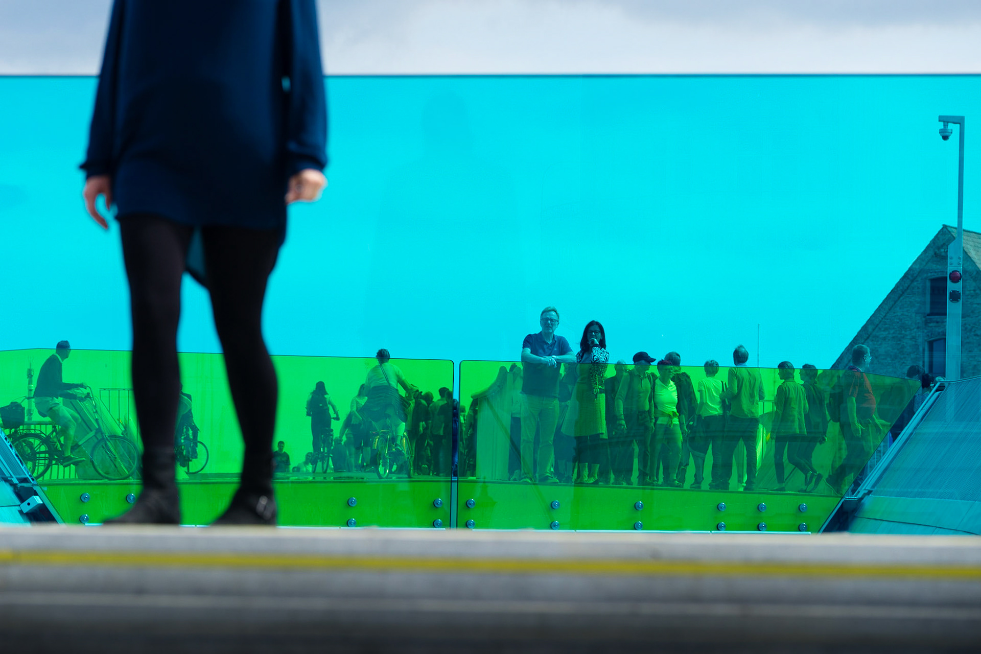 Inderhavnsbroen, Nyhavn, Copenhagen - activities on the Inner Harbour Bridge shortly after its opening
