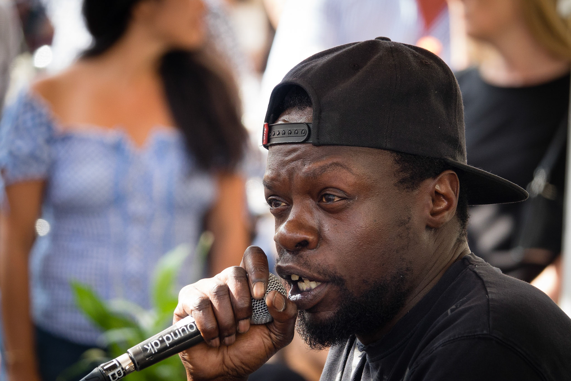 Danish rapper Al Agami, open air concert, Playa Cava Bar, Copenhagen, Denmark