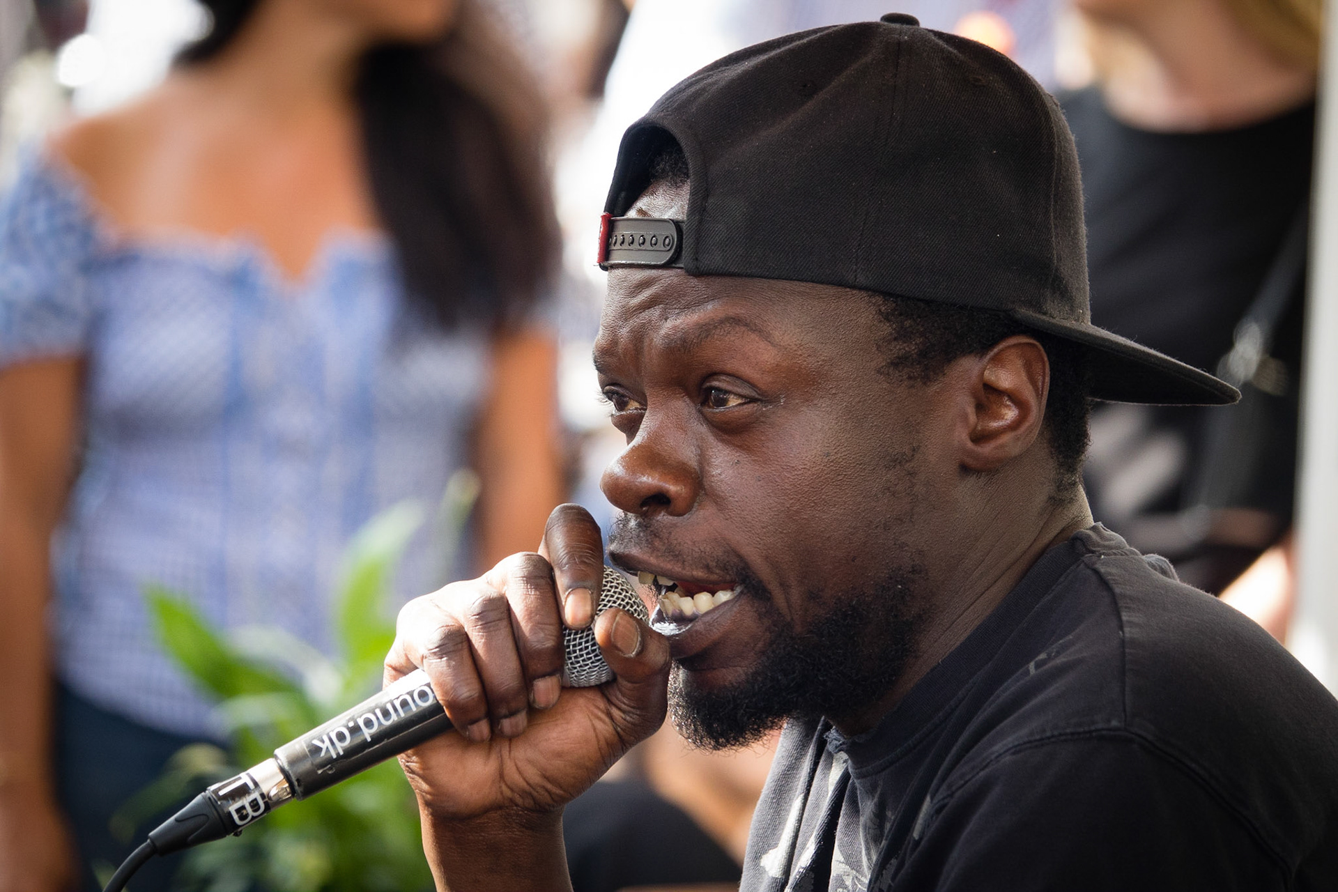 Danish rapper Al Agami, open air concert, Playa Cava Bar, Copenhagen, Denmark