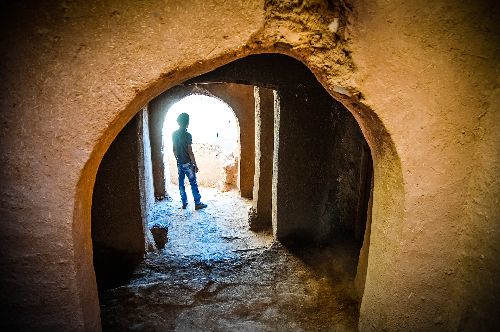 De plaats Benhaddou waar veel beroemde films opgenomen zijn. Onder andere Gladiator en Lawrence of Arabia, Marokko 2013