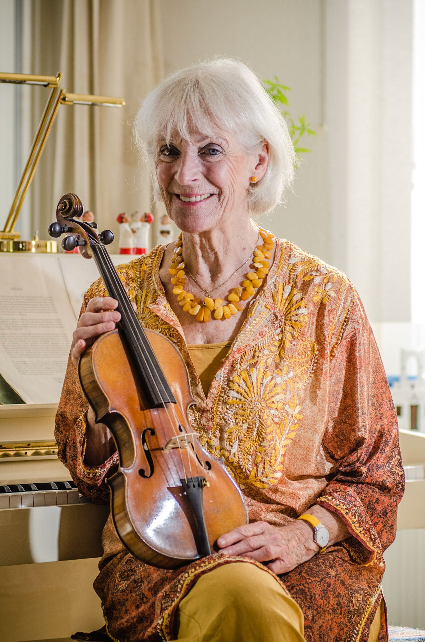 Babette Duns en haar viool. Een erfenis van haar oom, Gregorius Brizee.