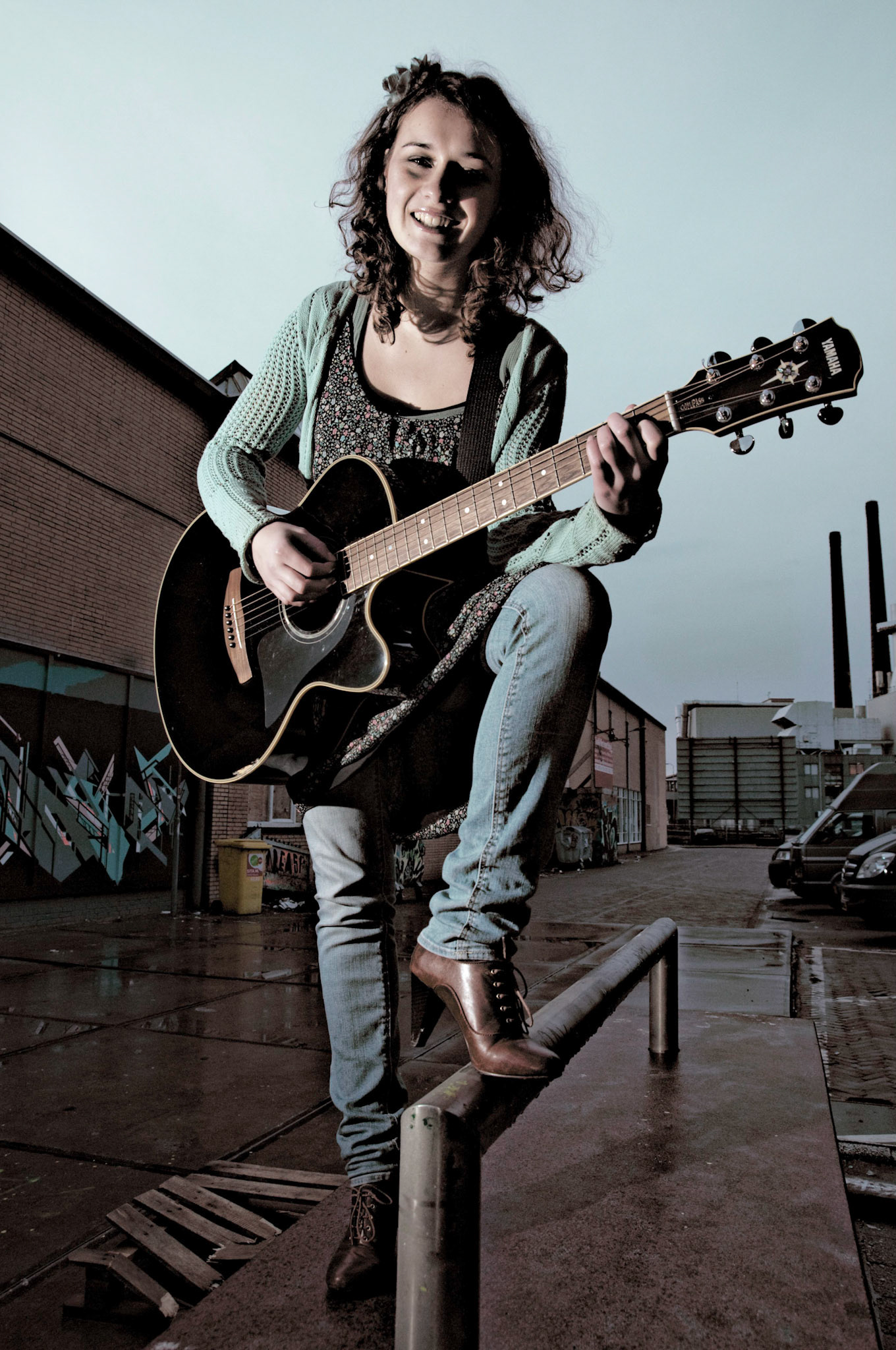 Naomi, PR campagne Kunstbende Eindhoven, 29-11-2009.