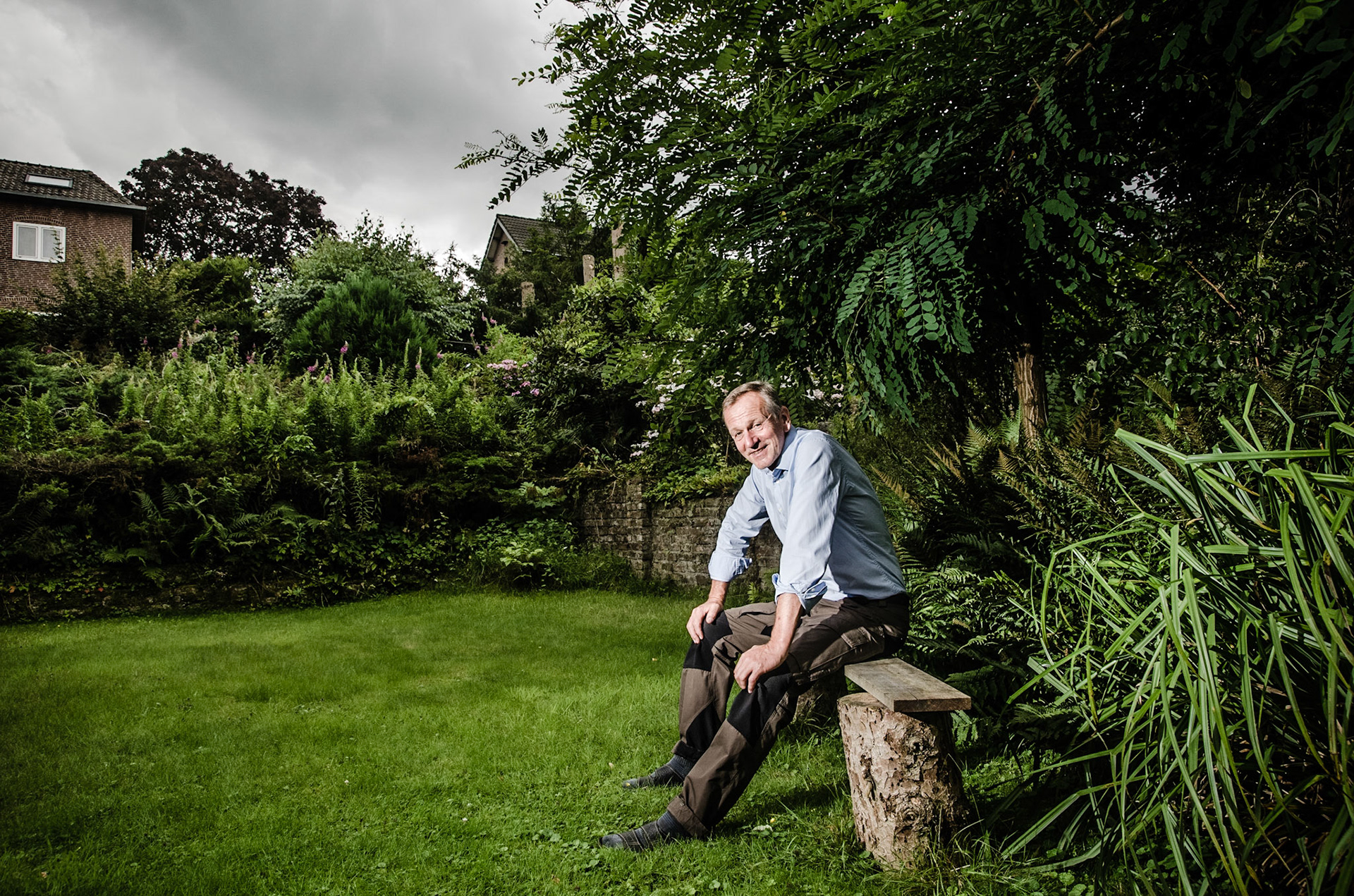 Jan van Bergen thuis in Landgraaf, 10-08-2021