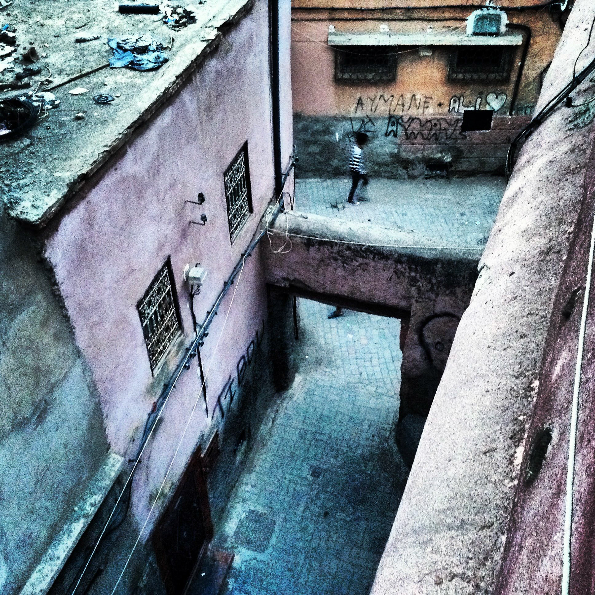 Straten van Medina in Marrakech, Marokko 2013