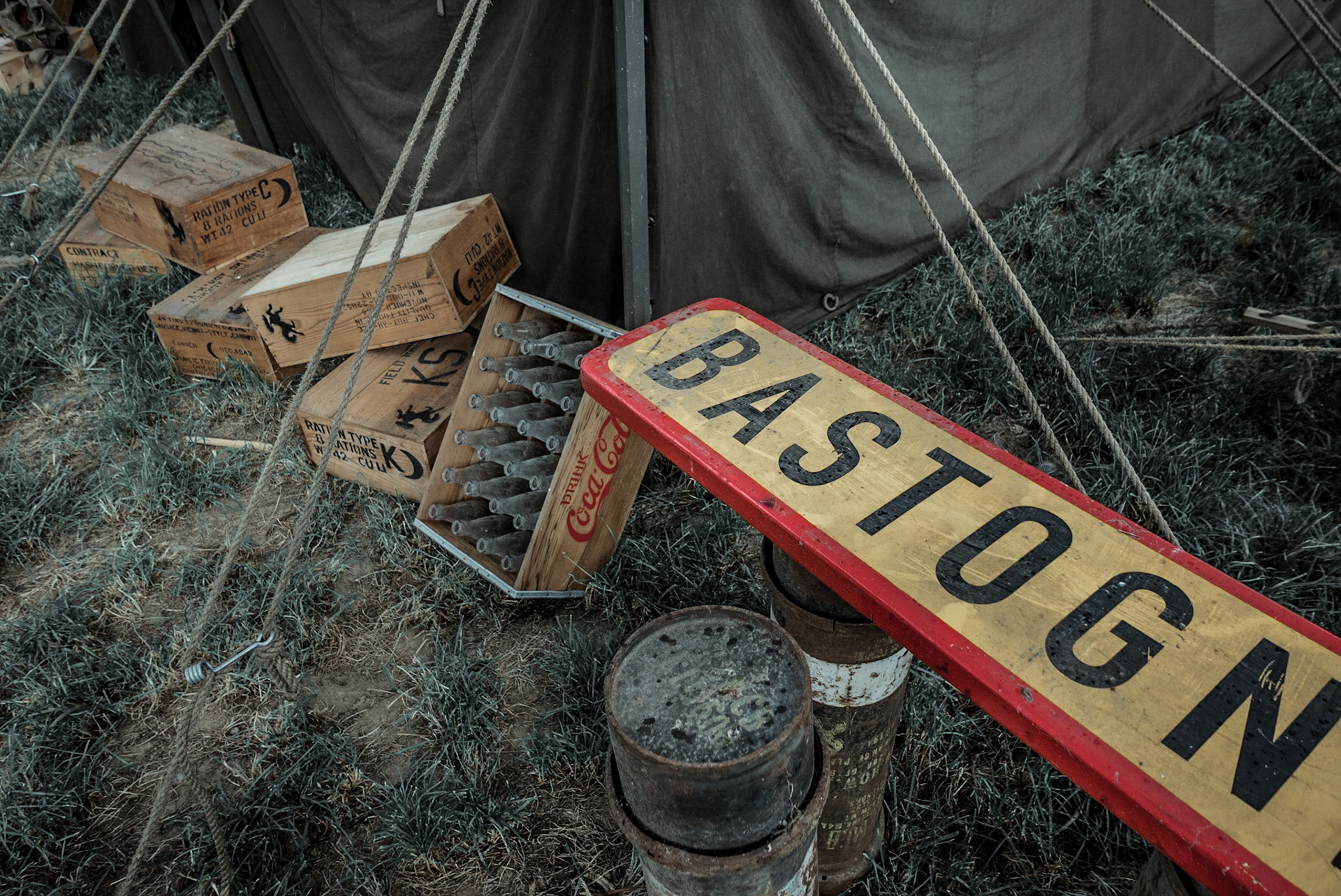 Opzetten van kampementen tijdens Liberation weekend 2019, Rijckholt 13-9-2019