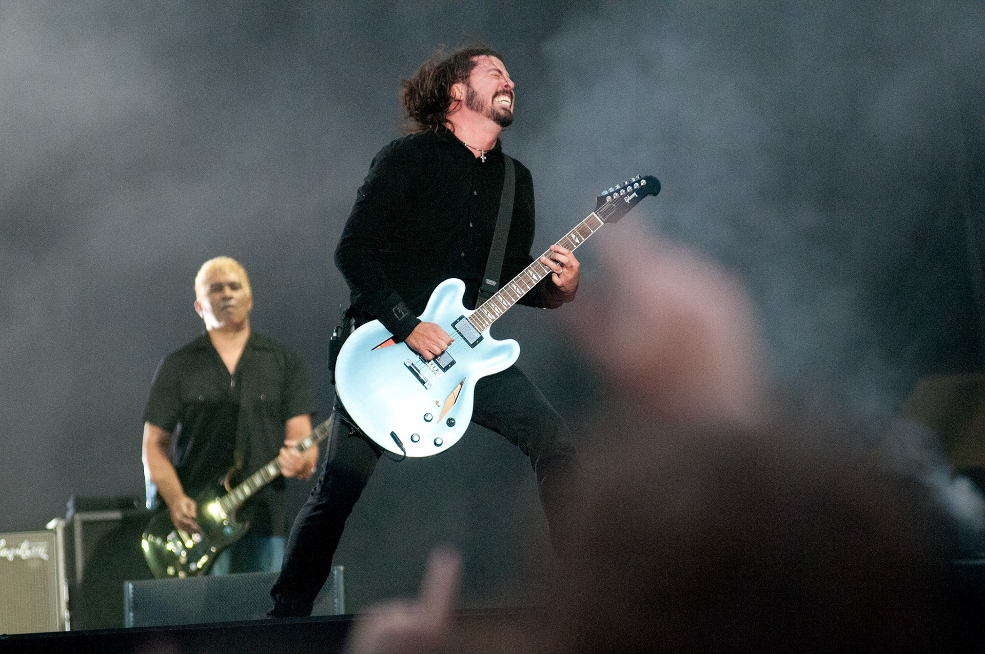David Grohl van de Foo Fighters Live op Pinkpop, Landgraaf 13-6-2011