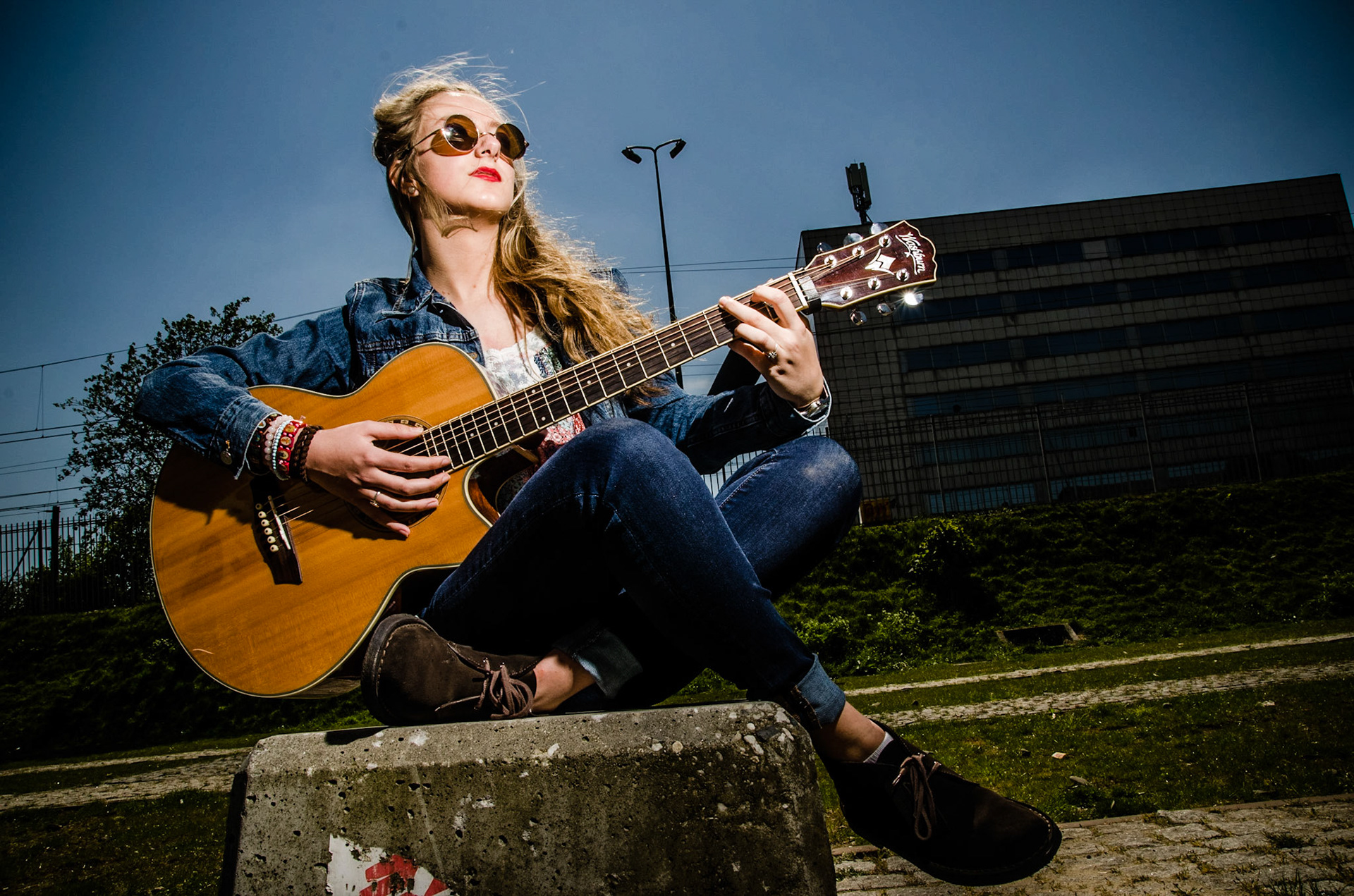 Muziek - Bregje Postelmans tijdens de winnaarsdag van de Kunstbende Noord-Brabant, Hall of Fame, Tilburg 8-5-2016