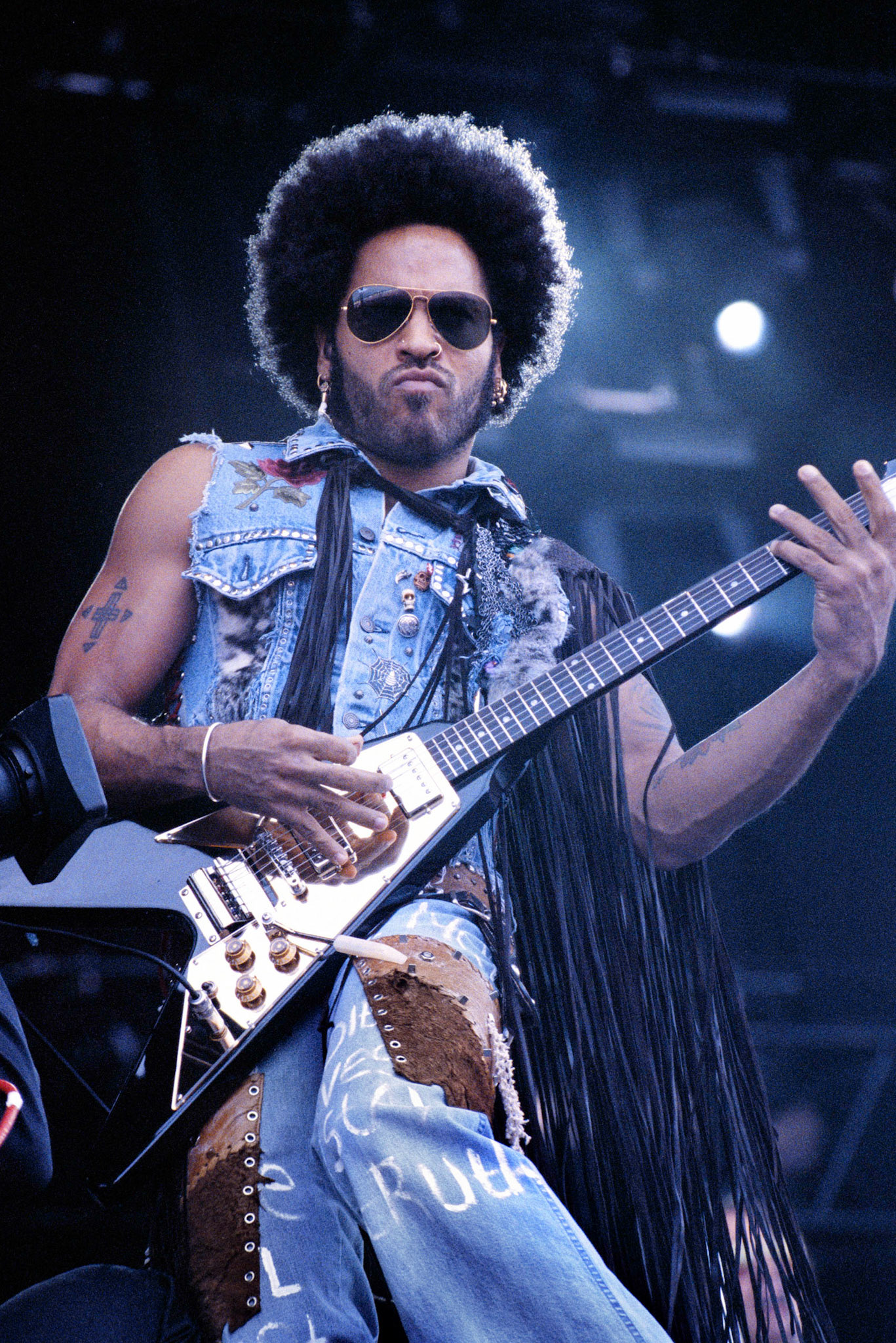 Lenny Kravitz live tijdens Pinkpop 2002