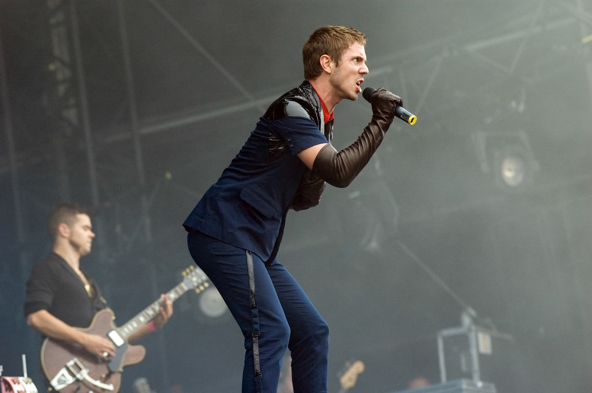 The Scissor Sisters live tijdens het Pinkpopfestival, Landgraaf 28-05-2007