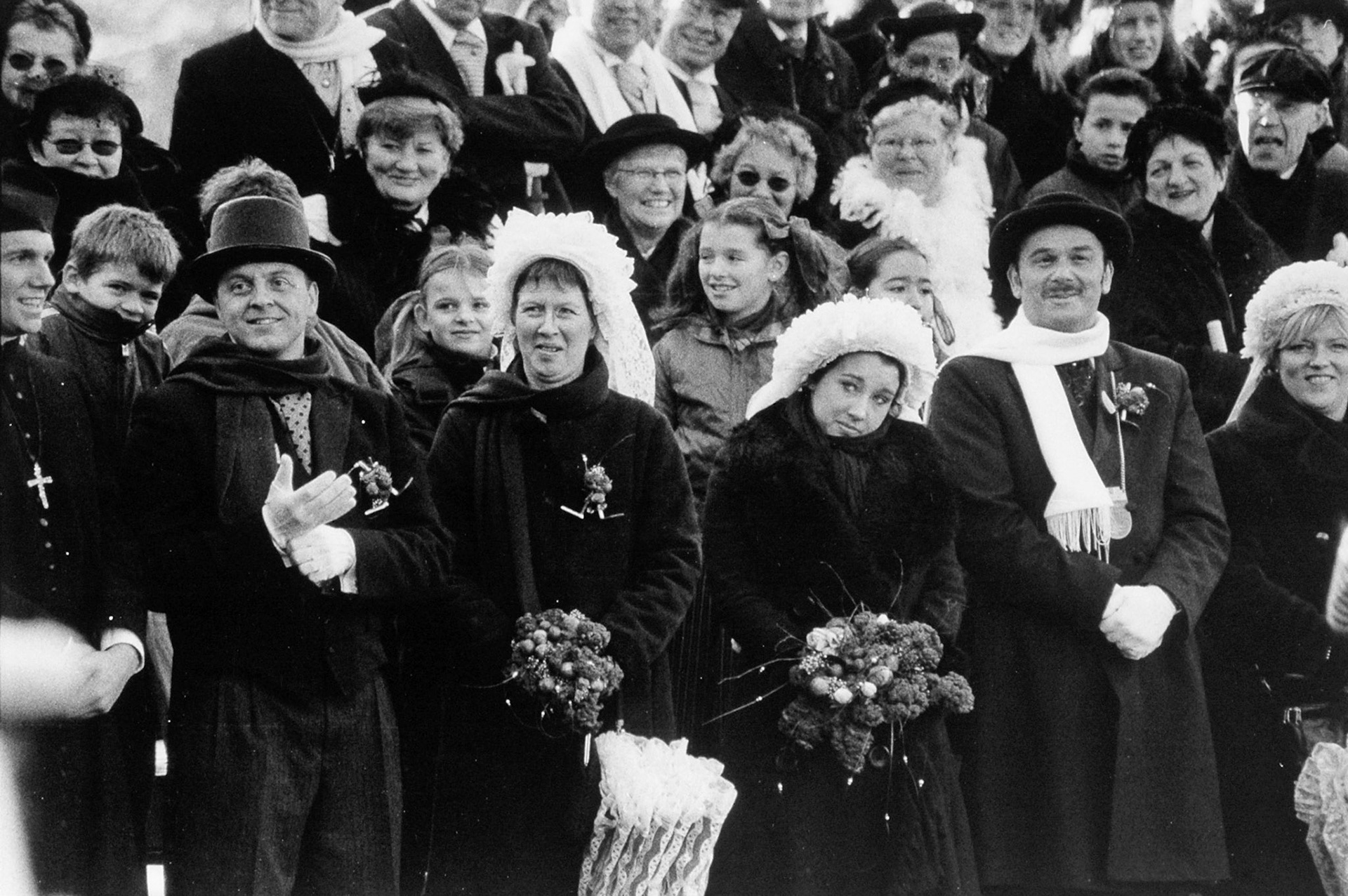 Boerenbruiloft tijdens Gekke Maandag in Grubbenvorst, 24-1-2005