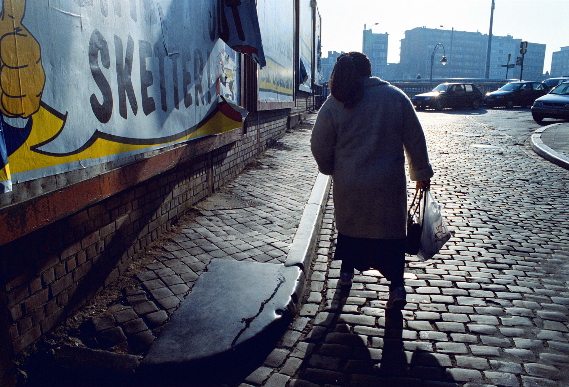 Tegenover Les Olivettes in Luik feb. 2003