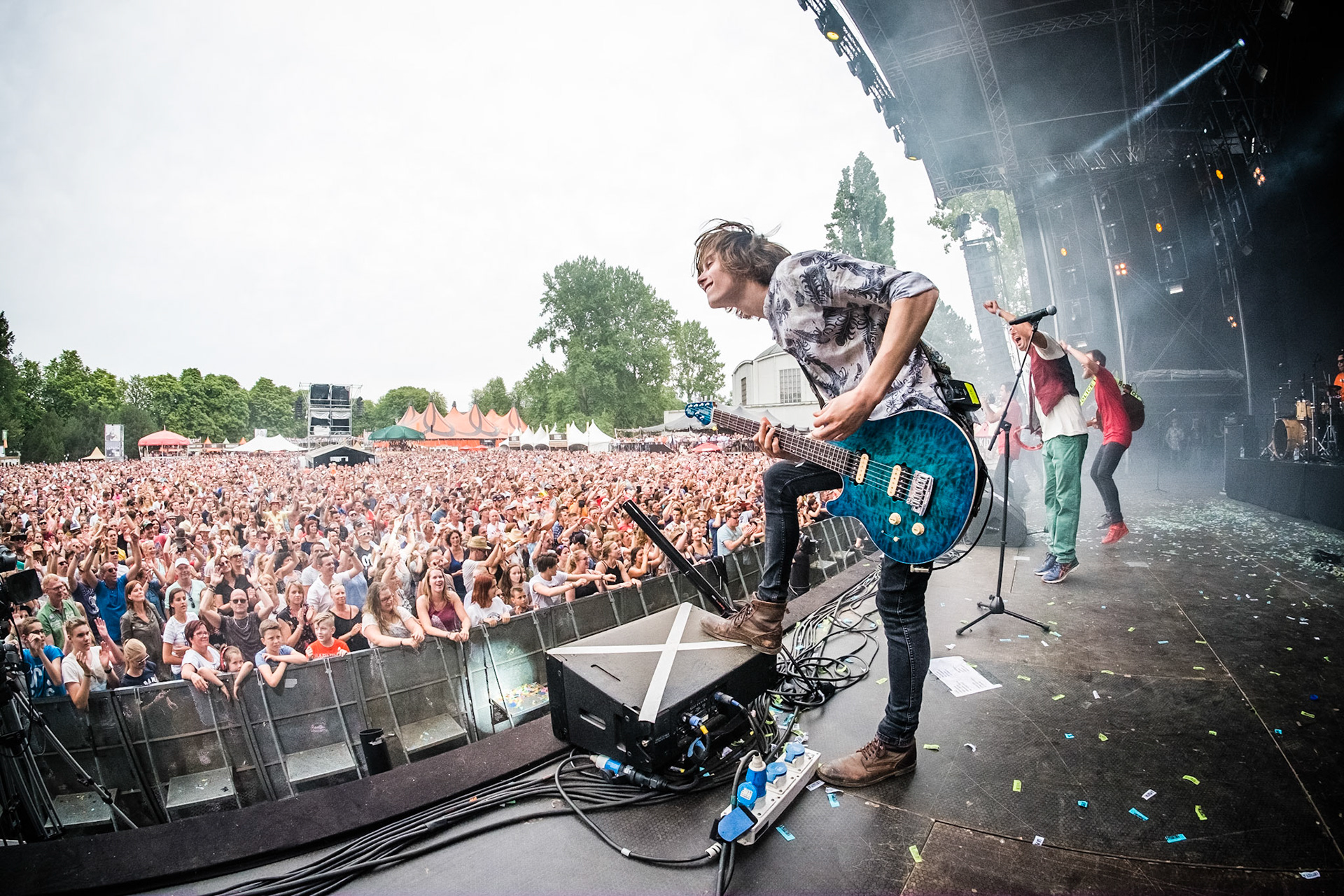 La Pegatina op podium tijdens ParkCity Live 2017